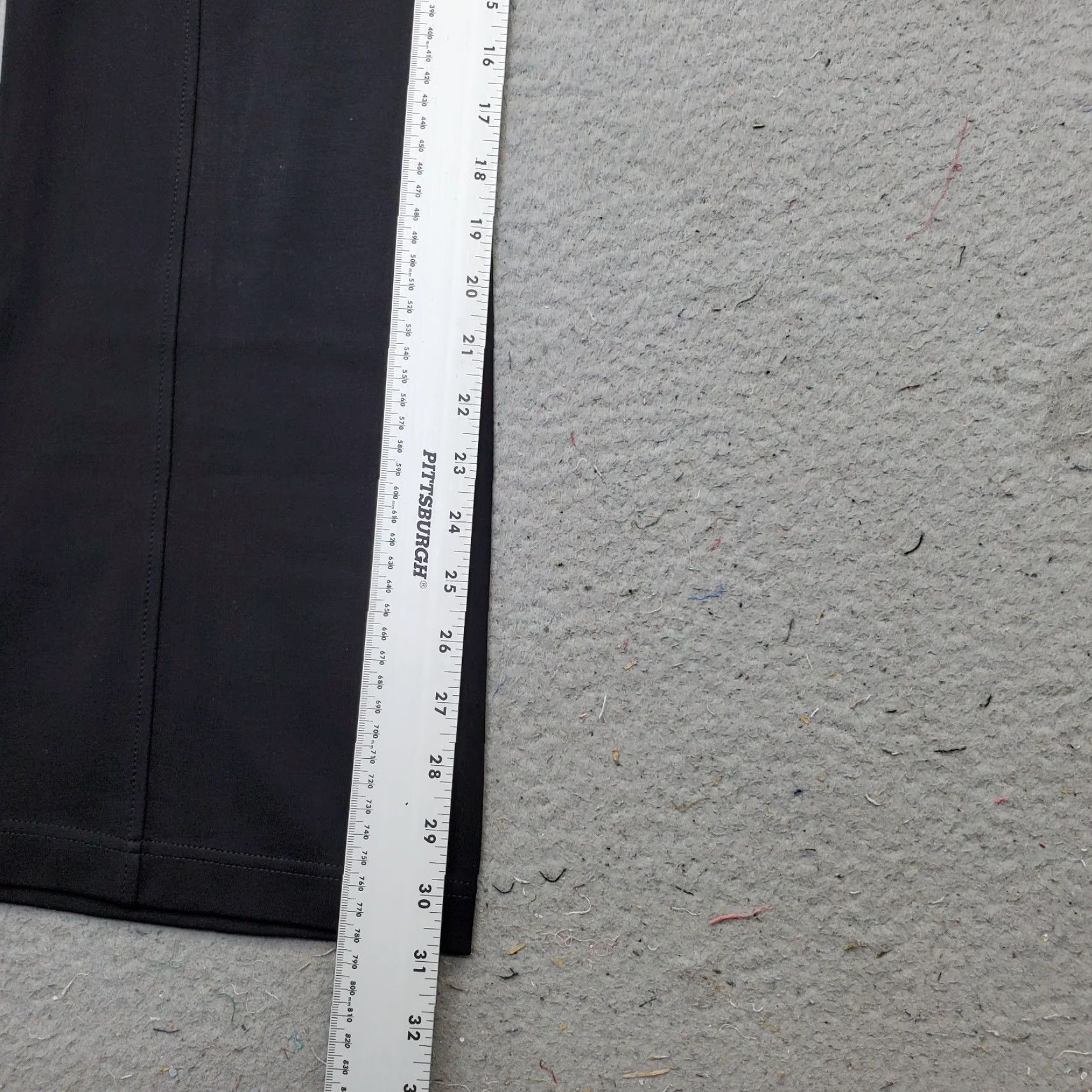 Calvin Klein Calvin Klein Womens Large Black Ankle Pants Regular Fit Stretch Bootcut Pull On Size 36" / US 14 / IT 50 - 5 Thumbnail