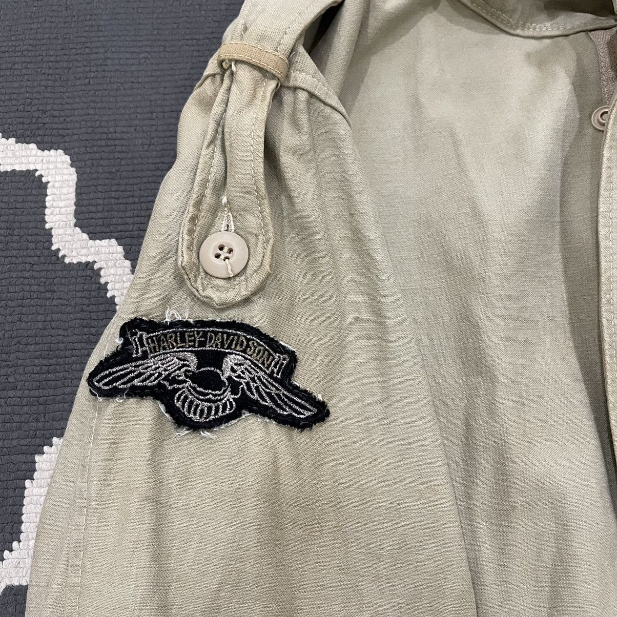 Harley Davidson × Vintage Vintage 90s Harley Davidson Air Force Patches Bomber Jacket Size US M / EU 48-50 / 2 - 18 Thumbnail