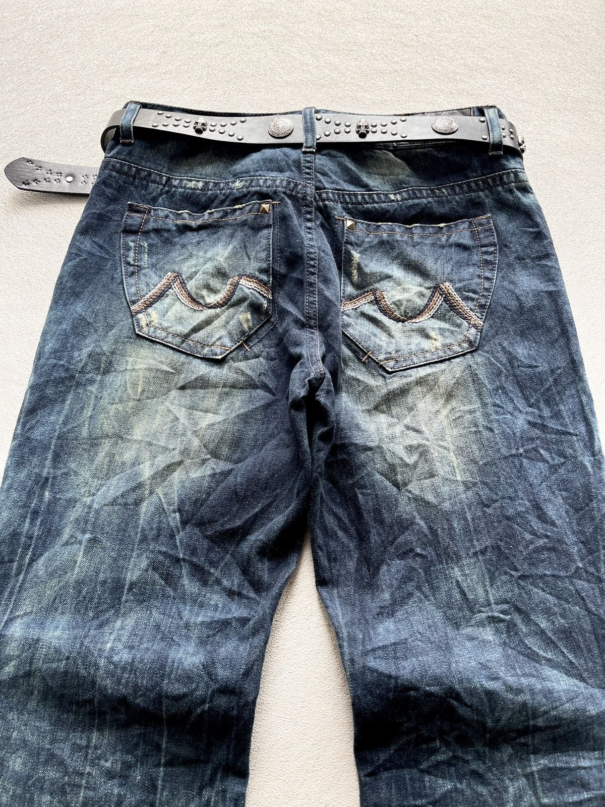 2000s Bluemisty Mudwash Faded Wide Jeans