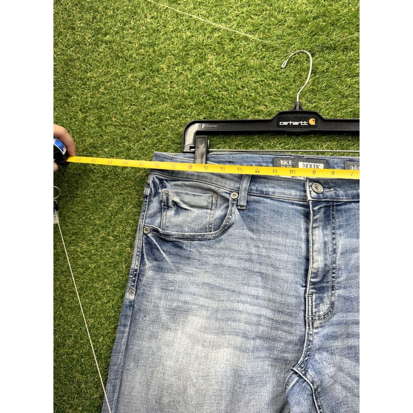 Vintage Buckle BKE Jeans Jeans Buckle Buckle BKE Derek 36 Mens Bootcut Regular Blue Denim 5-Pocket 30in Inseam Relaxed Fit Stretch Casual Work Vintage: No Size US 36 / EU 52 - 4 Thumbnail