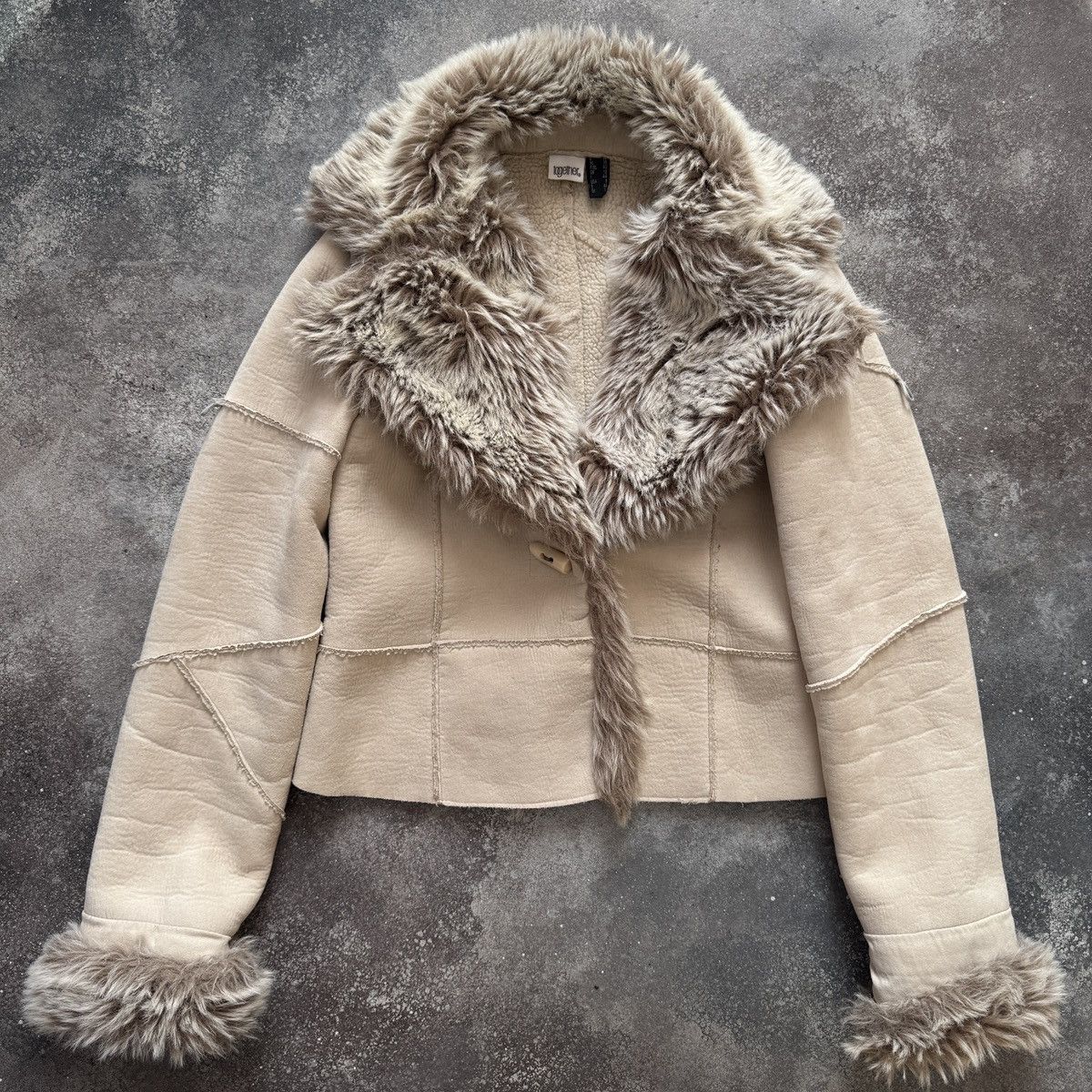 Hysteric Glamour Y2K Boho Shearling Style Faux Fur Coat Jacket Size M / US 6-8 / IT 42-44 - 2 Thumbnail