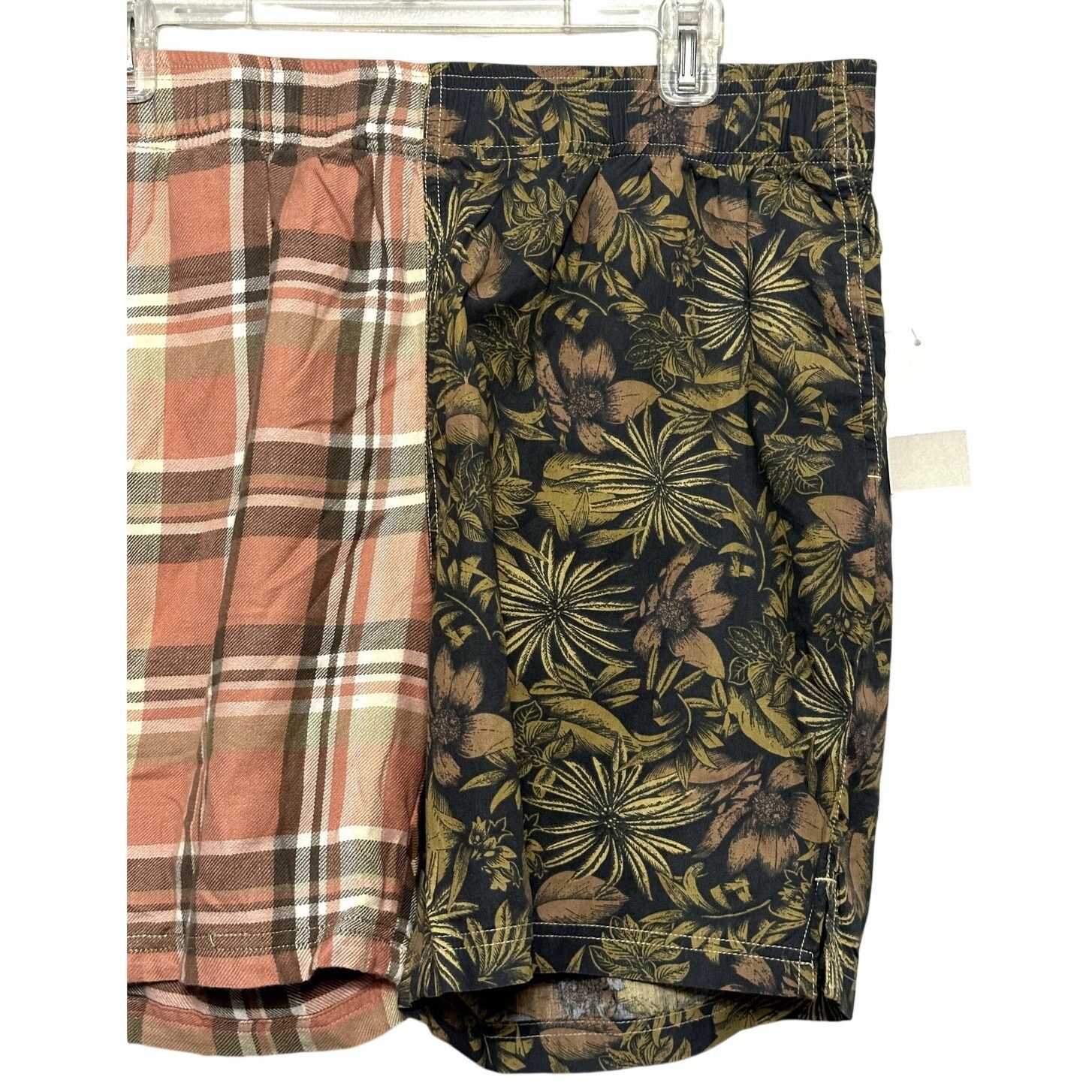 BP. BP. Shorts Plaid Floral Drawstring Multicolor Men's L NWT Size US 35 - 4 Thumbnail
