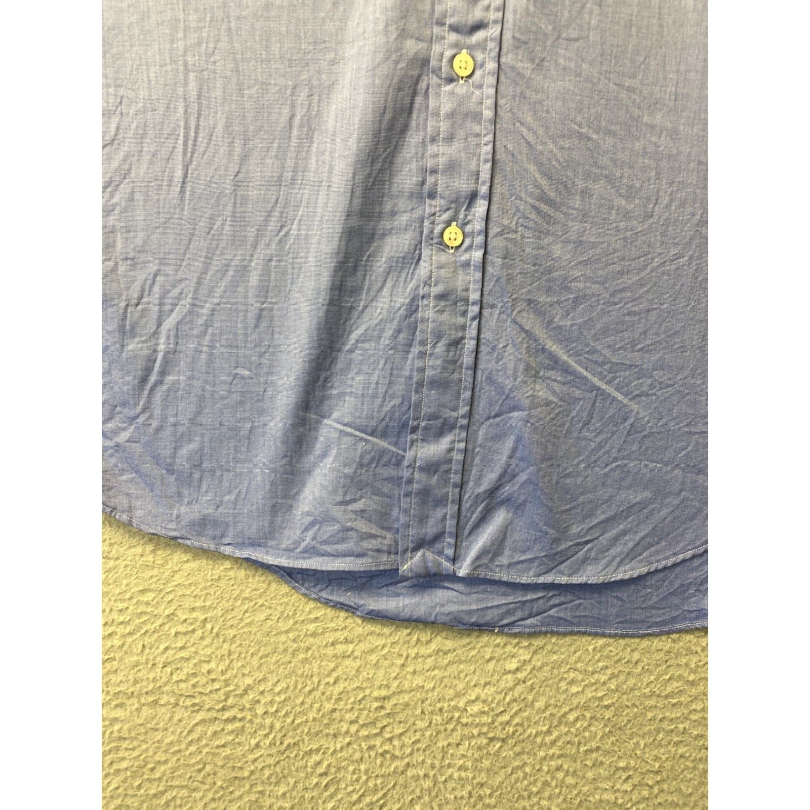 Ralph Lauren VINTAGE Ralph Lauren Men's Shirt Long Sleeve Cotton Blue Casual Business Size Large Size US L / EU 52-54 / 3 - 2 Thumbnail