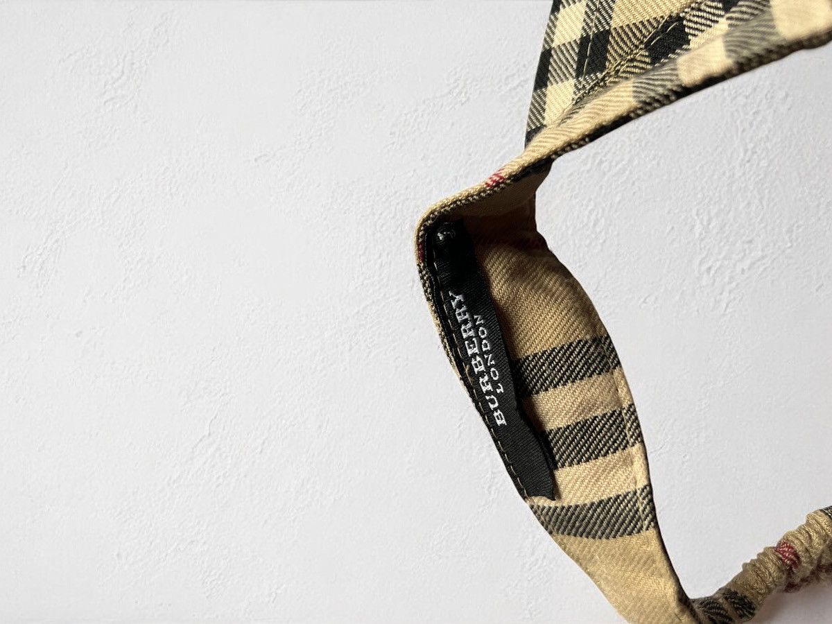 Burberry × Vintage OFFER!🫵🏻 BURBERRY VISOR CAP NOVA CHECK GOLF VINTAGE Size ONE SIZE - 4 Thumbnail