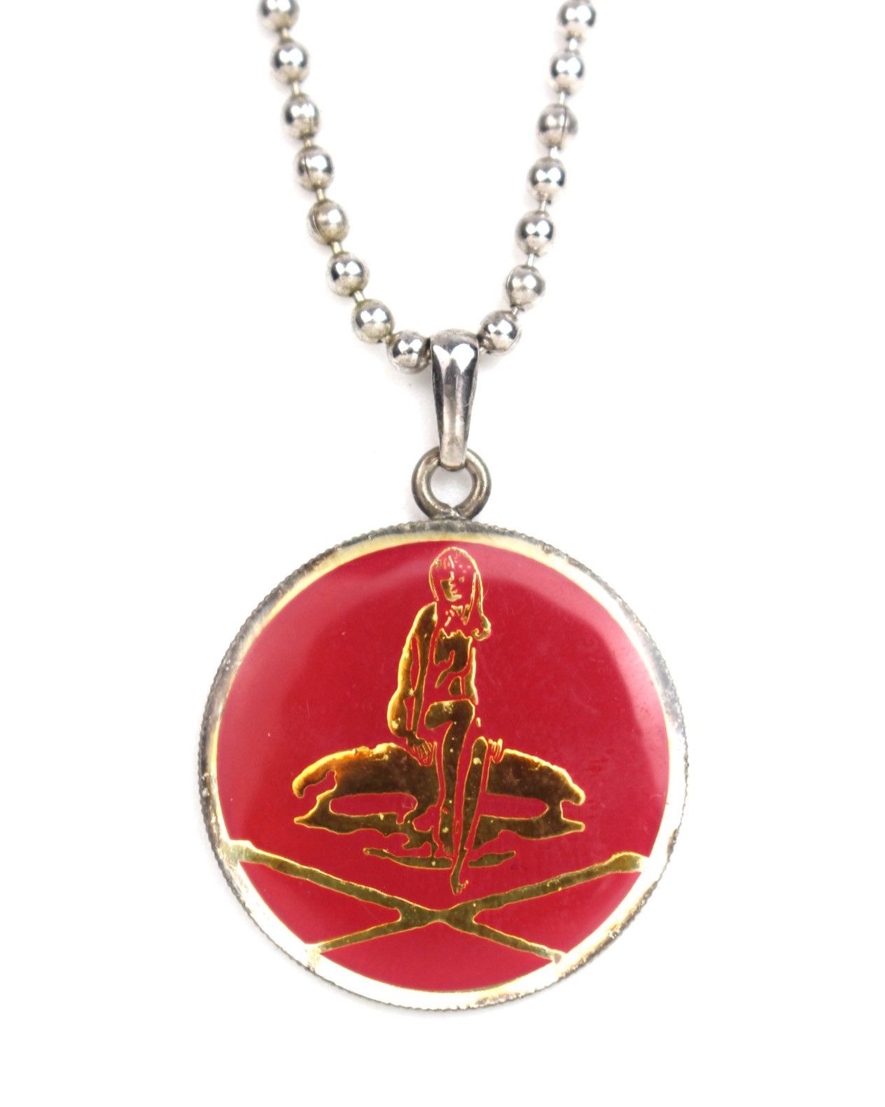 Hysteric Glamour 1990S HYSTERIC GLAMOUR 13 DOUBLE-SIDED COIN PENDANT NECKLACE Size ONE SIZE - 1 Thumbnail