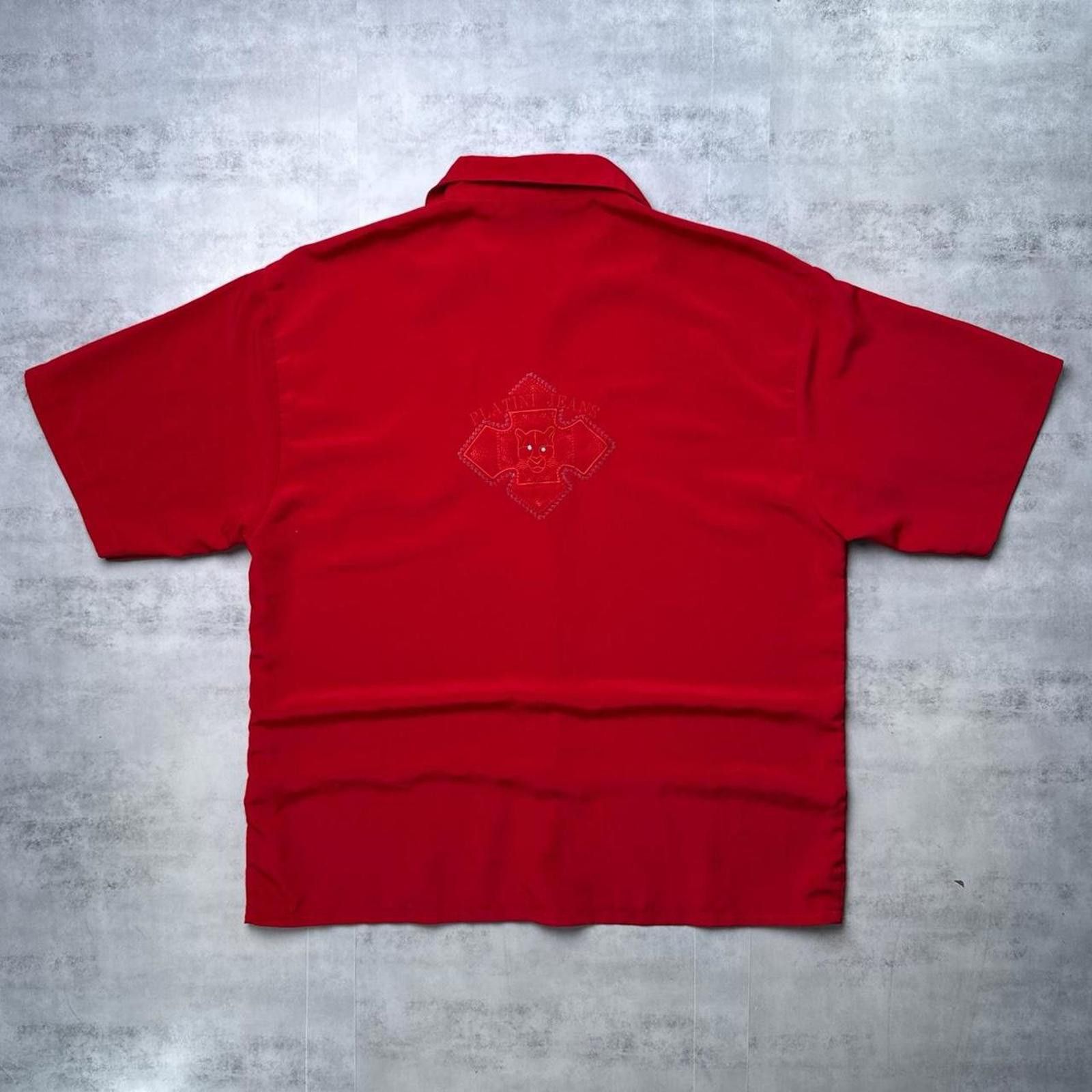 Affliction Y2K Platini Affliction Style 00s Red Button Up Shirt Size US XL / EU 56 / 4 - 1 Thumbnail