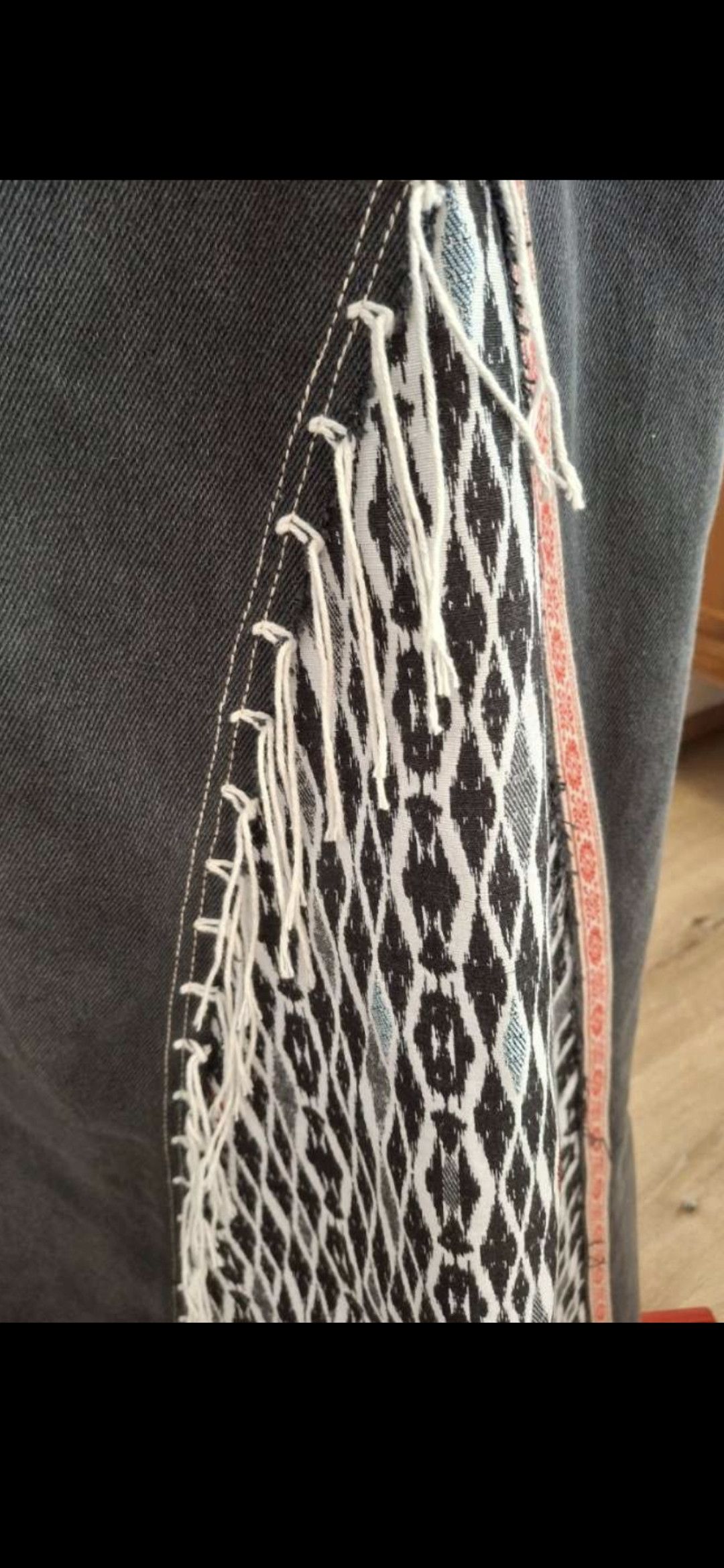 N21 Reworked Denim Maxi Skirt – Upcycled from N°21 Size 25" / US 0 / IT 36 - 4 Thumbnail
