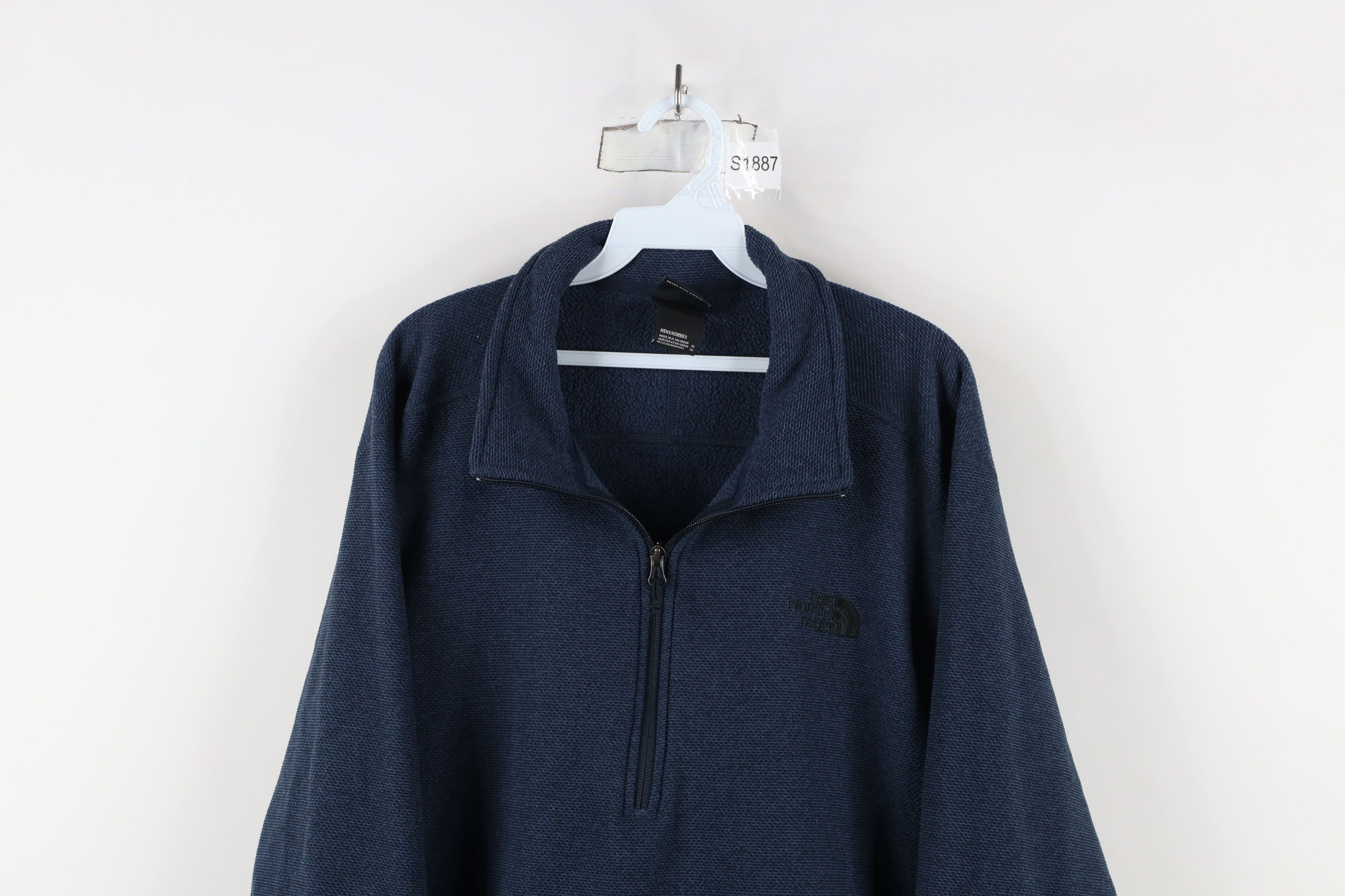 The North Face × Vintage The North Face Knit Half Zip Pullover Fleece Sweater Blue Size US XL / EU 56 / 4 - 2 Thumbnail