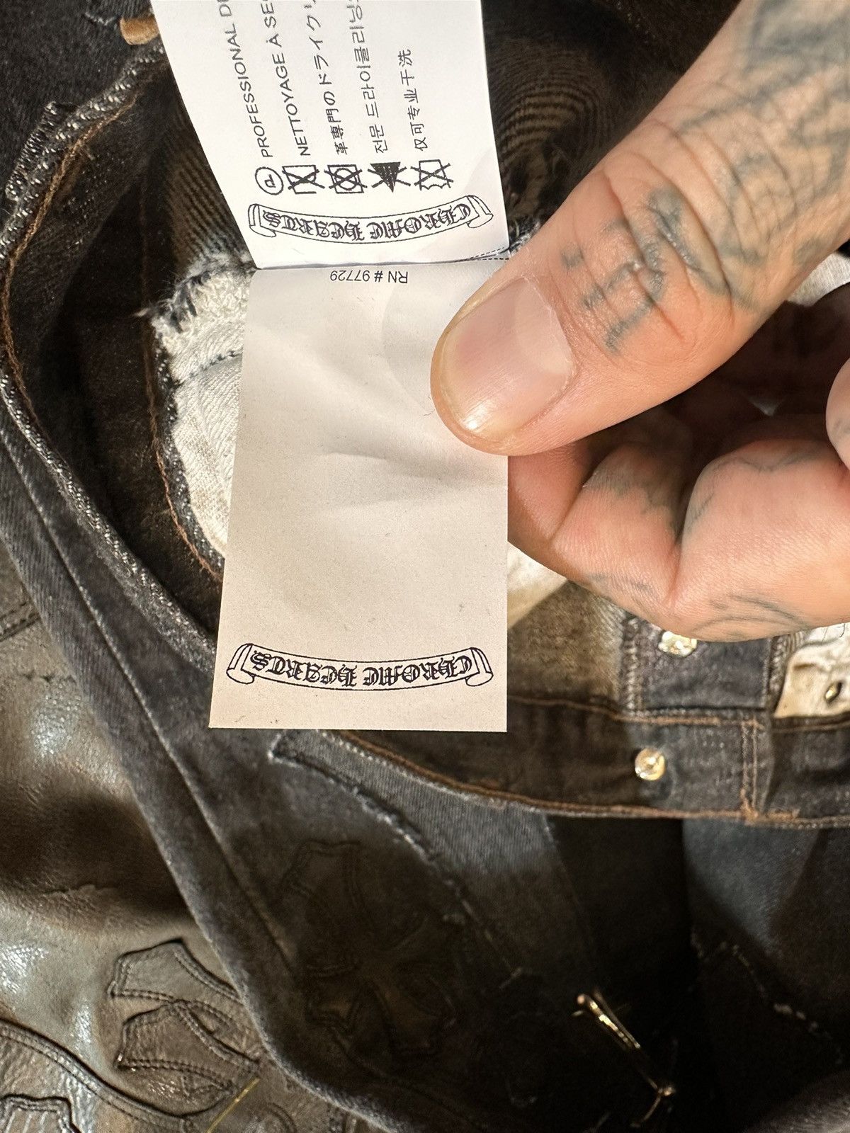 Chrome Hearts CHROME HEARTS INSANE CROSS PATCH JEANS 29 or 30 Size US 29 - 16 Thumbnail