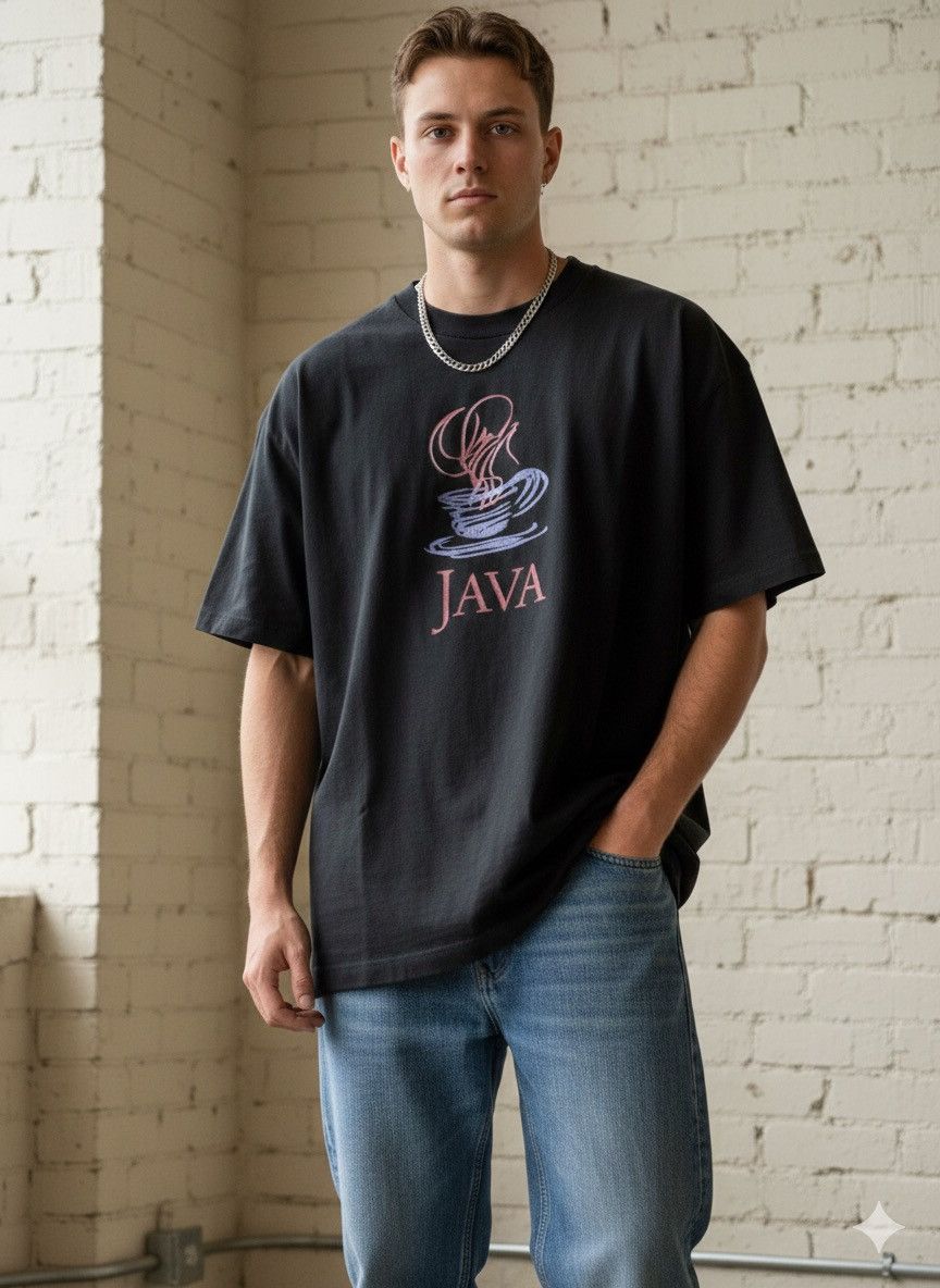 Other VINTAGE 90s/Y2K JAVA Logo T-Shirt (OG for Vetements Parody) Size US XL / EU 56 / 4 - 2 Thumbnail