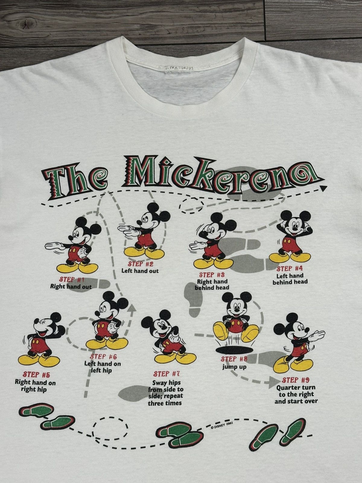 Disney Vintage 90’s Mickey Mouse Mickerana Dance T Shirt Size US XL / EU 56 / 4 - 3 Thumbnail