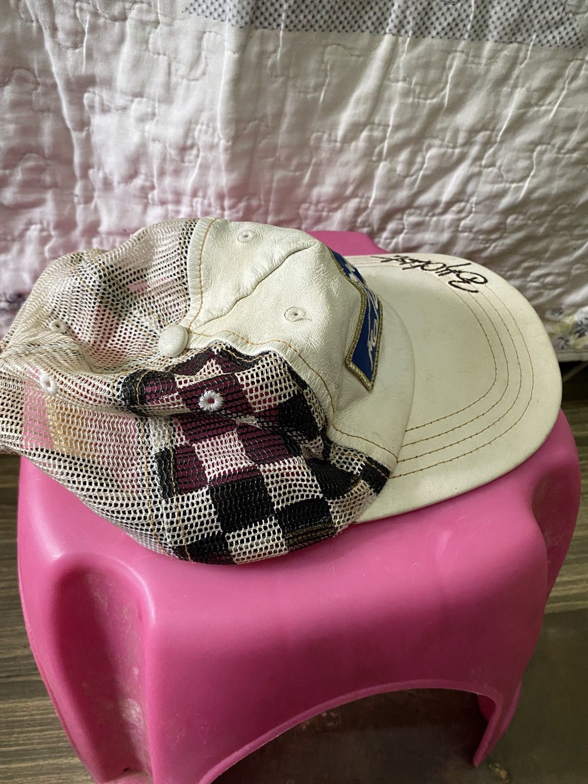 Other MariMoto Racing Leather Mesh Cap Size ONE SIZE - 4 Thumbnail