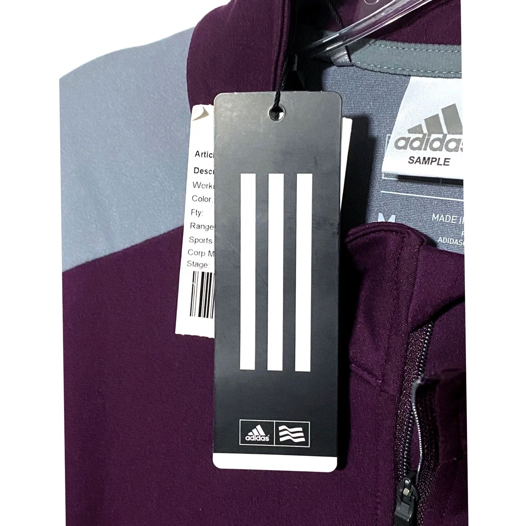Adidas Adidas Golf 1/4 Zip Pullover Mens M Athleisure NWT Striped Sleeve Purple Colorblock Pullover Casual Activewear Sportswear Shirt Size US M / EU 48-50 / 2 - 4 Thumbnail