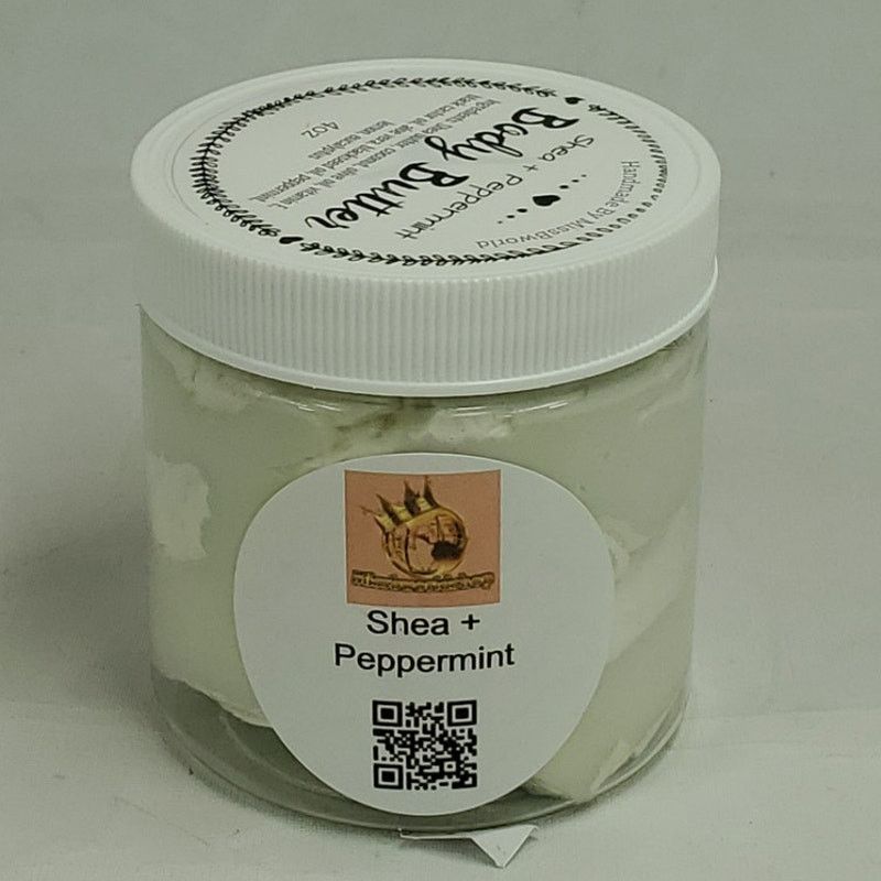 Handmade Shea Peppermint Body Butter Natural Moisturizer Handmade 4oz Size ONE SIZE - 1 Thumbnail