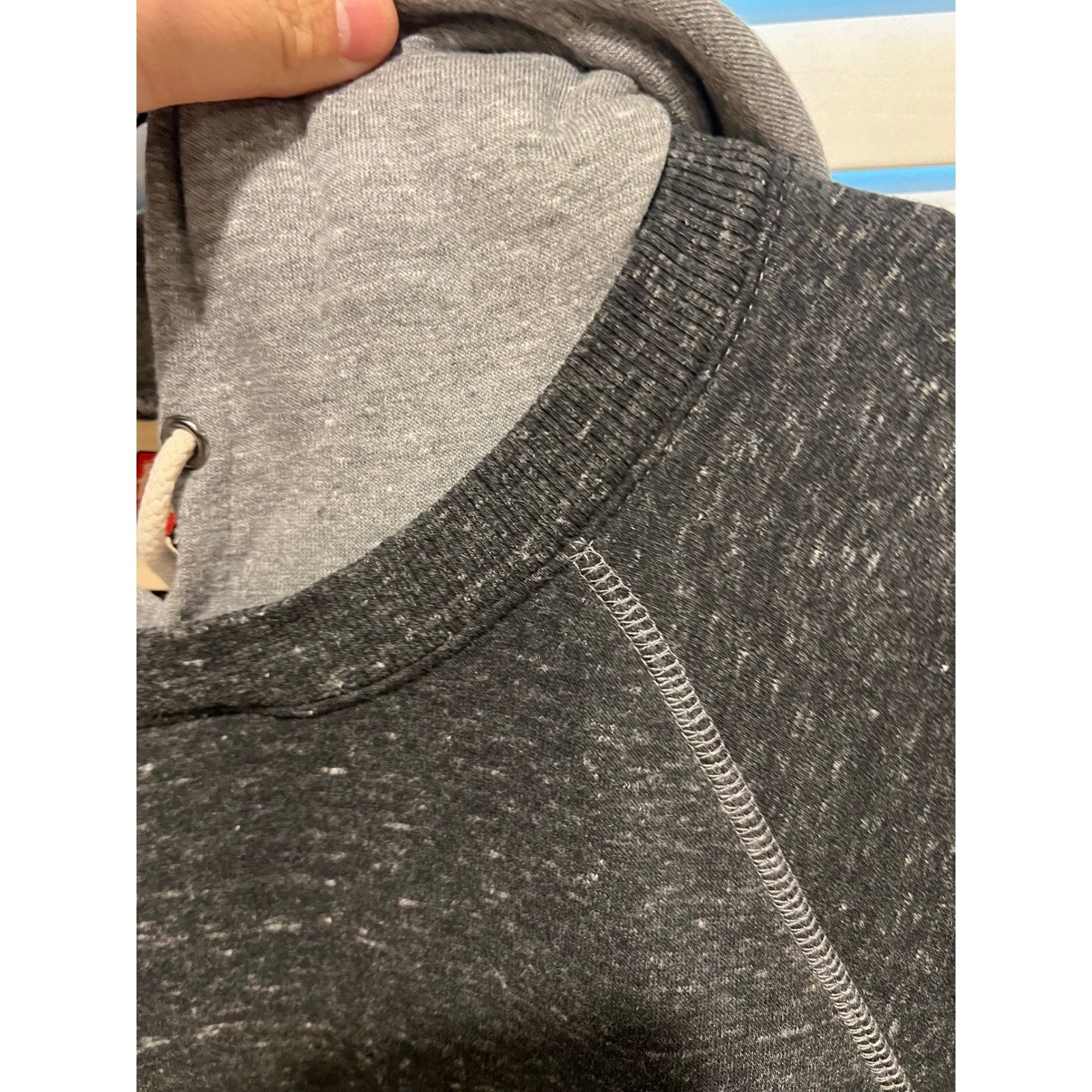 Homage Homage Mens XL Gray Raglan Pullover Hoodie Long Sleeve Sweat Size US XL / EU 56 / 4 - 3 Thumbnail