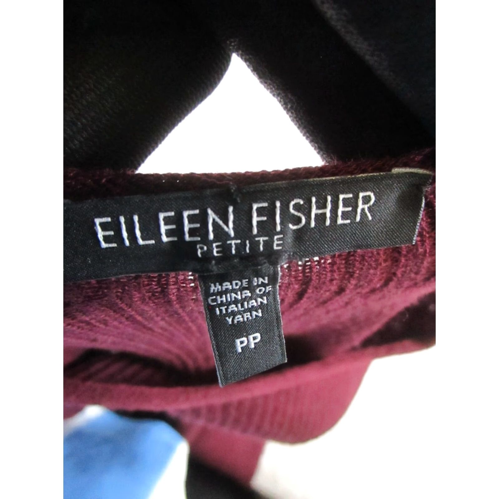 Eileen Fisher VINTAGE Eileen Fisher Sweater Dress Womens PP Burgundy Wool Knit Blouson Short Sleeve Pullover Knit Dress Petite Women Blouson, Sweater Dress Size XXS / US 00 / IT 34 - 3 Thumbnail