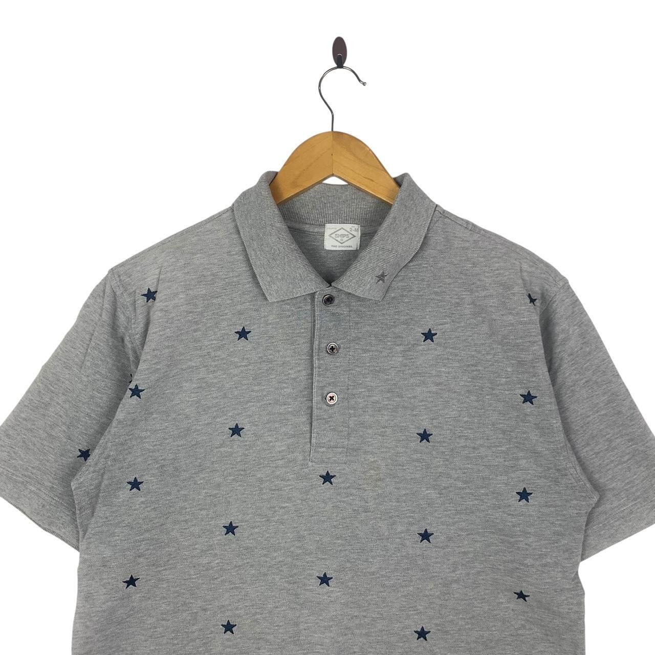 Vintage Vintage SHIPS JAPAN ALL STARS Over Print Polo Tee Shirt Size M / US 6-8 / IT 42-44 - 2 Thumbnail