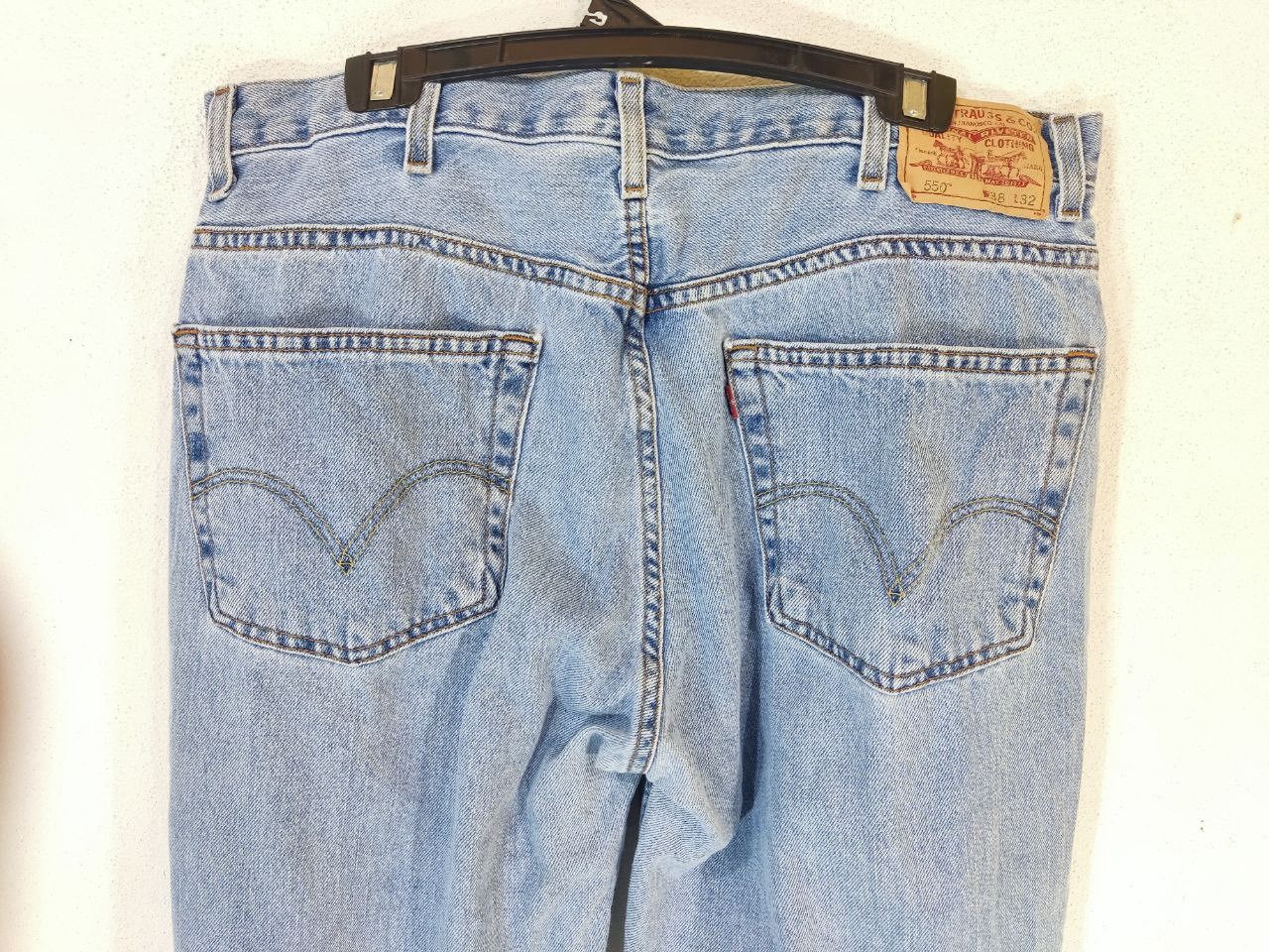 Levi's vintage levis 550 relaxed fit lightwash denim Size US 38 / EU 54 - 10 Thumbnail