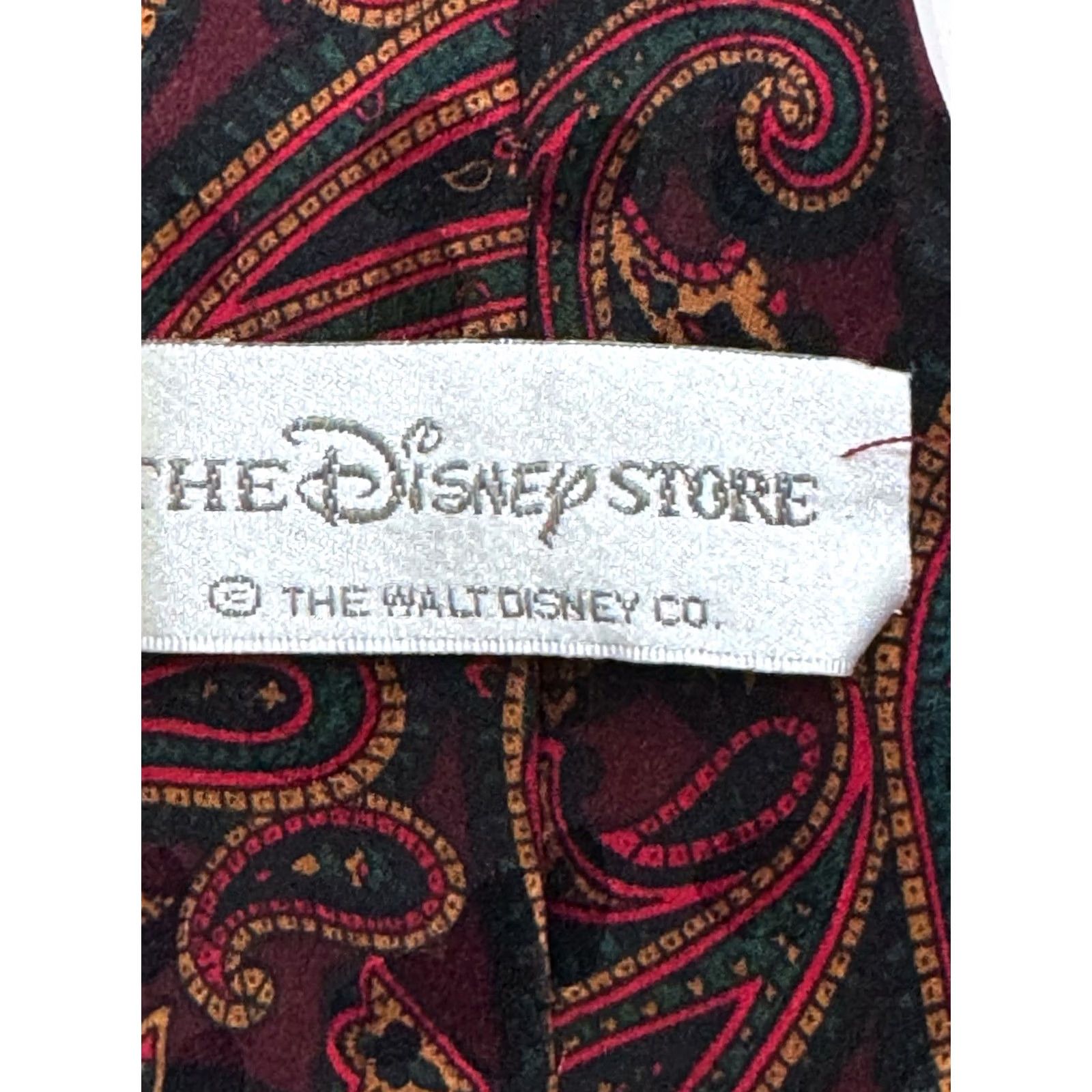 Disney VTG Disney Mickey Mouse Goofy Donald Paisley Neck Tie Shirt Mens Multicolor 90s Concert Theme Size ONE SIZE - 5 Thumbnail
