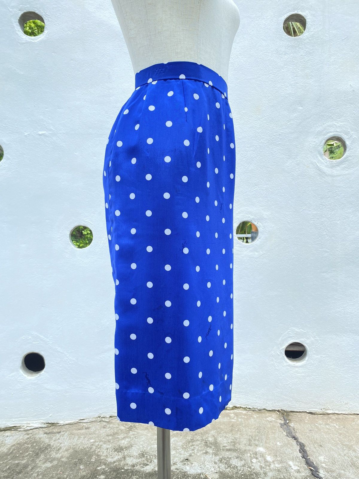 Yves Saint Laurent YSL vintage polka dot skirt