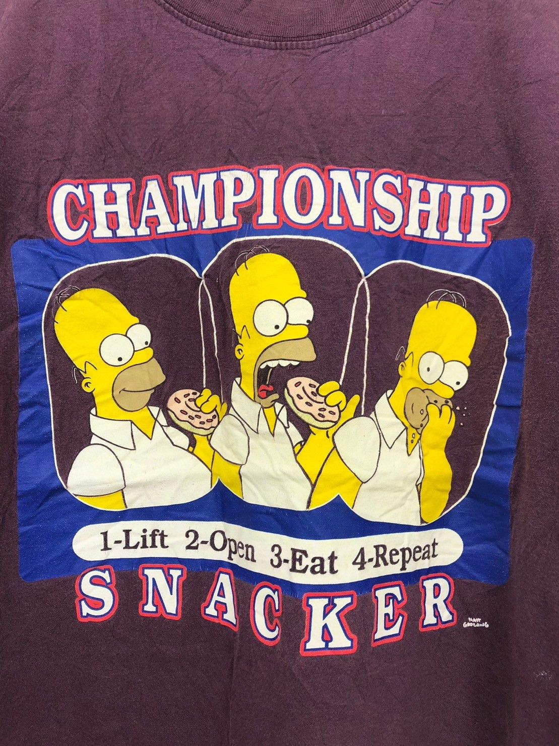 Vintage Vintage 90's Simpson Homer snacker shirt BN Size US L / EU 52-54 / 3 - 3 Thumbnail