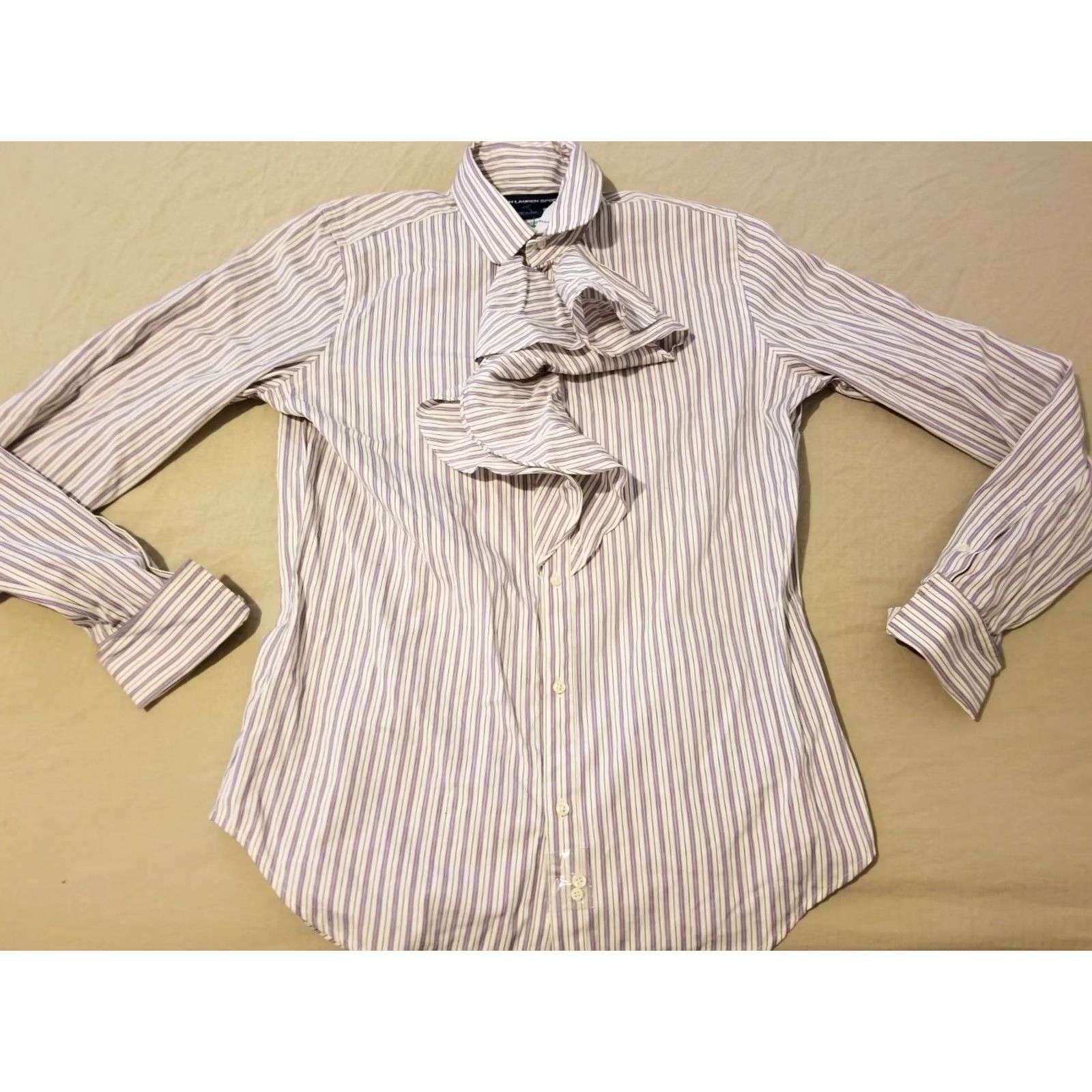 Polo Ralph Lauren Polo Ralph Lauren Shirt Womens 12 Purple New Dress Button Cotton Blouse Size XL / US 12-14 / IT 48-50 - 2 Thumbnail