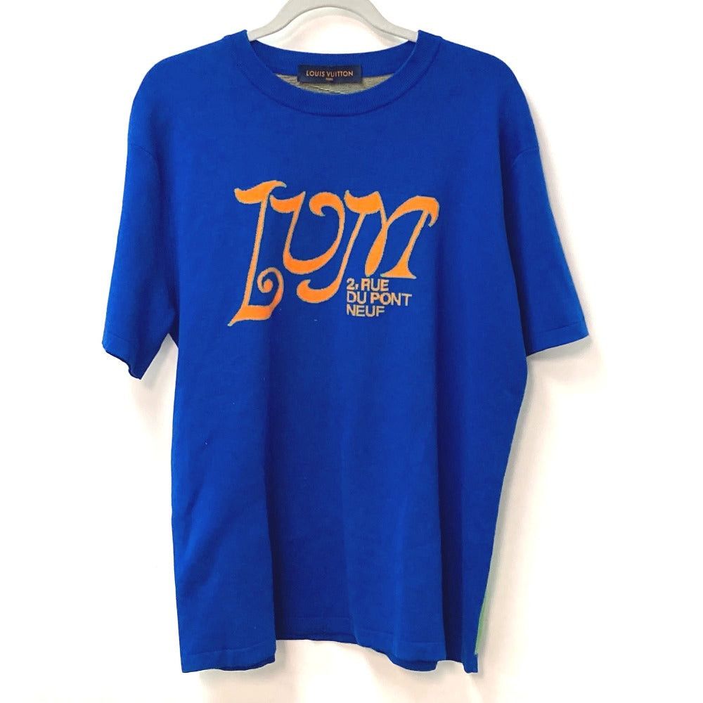 Louis Vuitton Louis Vuitton 21Ss Lvm Intarsia Crew-Neck Knit Tops Apparel (Clothing) Rm211M Short-Sleeved T-Shirt Cotton Men Blue Size US L / EU 52-54 / 3 - 1 Thumbnail