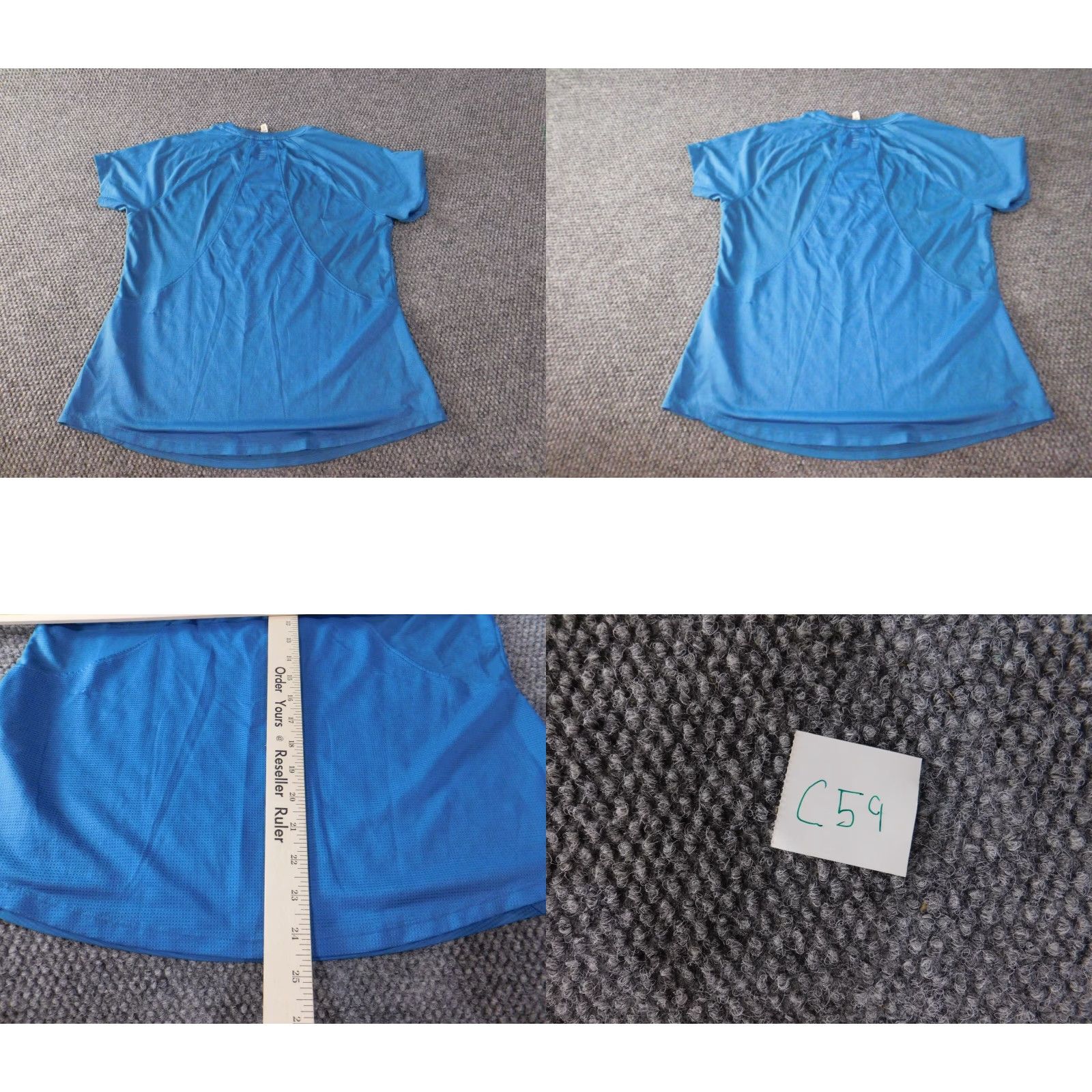 Under Armour Under Armour Womens Shirt Large Blue HeatGear Run Logo Active Stretch T-Shirt Casual Crew Neck Short Sleeve Polyester Regular Size L / US 10 / IT 46 - 8 Thumbnail