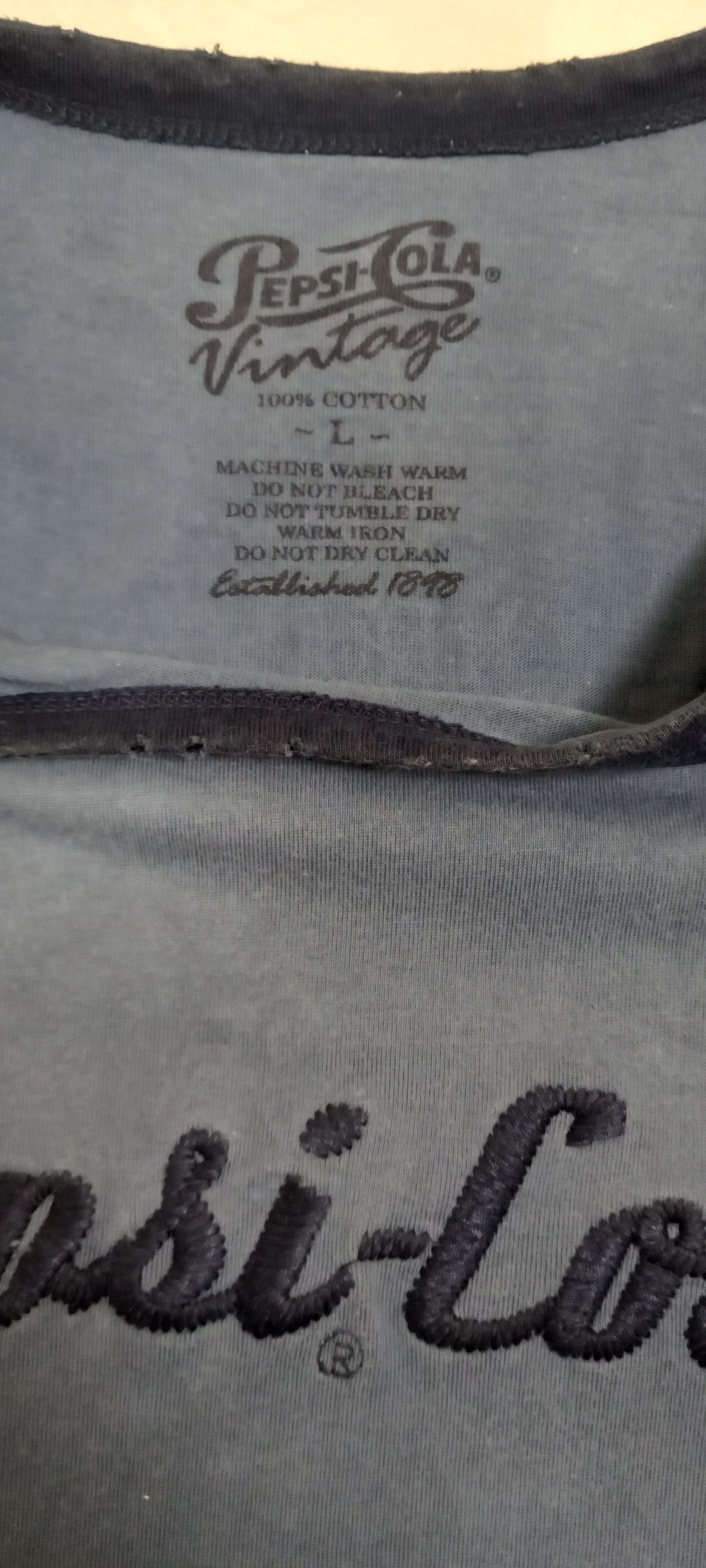 Pepsi Pepsi-Cola Vintage T-Shirt Size US L / EU 52-54 / 3 - 5 Thumbnail