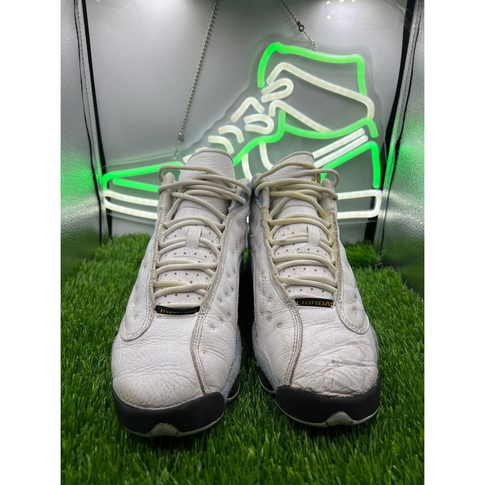 Jordan Brand Nike Air Jordan 13 White Blue Grey UNC GS Men's 5.5Y W 7 Size US 5.5 / EU 38 - 2 Thumbnail