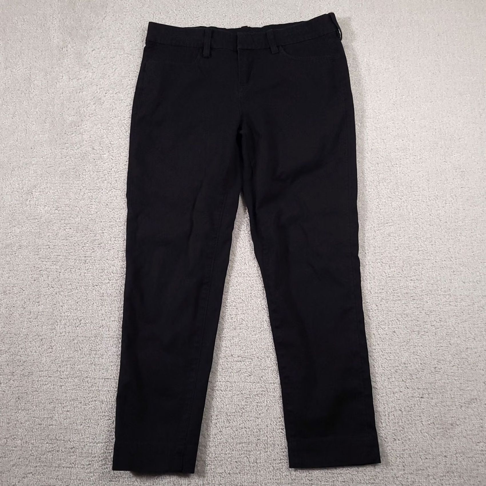 Vintage Kut From The Kloth Pants Women's 6 Dark Blue Casual Capri Chino Straight Front Flat Front Pockets Easy Care Regular Inseam 25.5 in Size 28" / US 6 / IT 42 - 2 Thumbnail