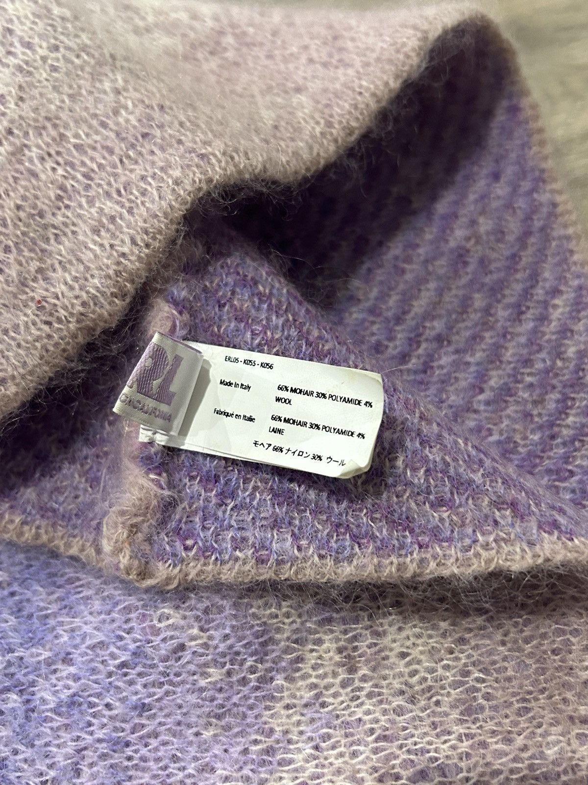 ERL ERL Purple Gradient Mohair Beanie Size ONE SIZE - 4 Thumbnail