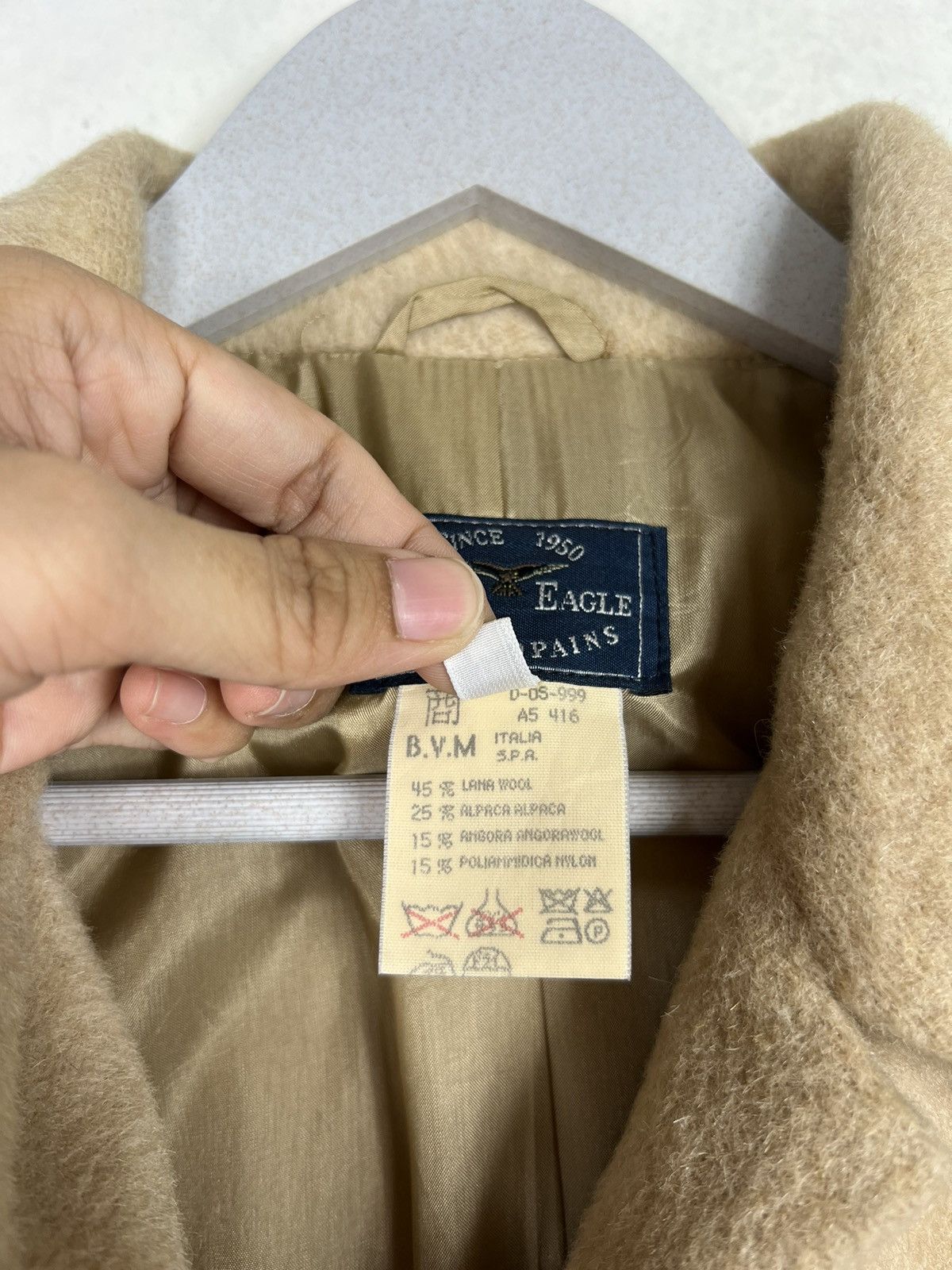 Les Copains 🔥 BLUE EAGLE LES COPAINS WOOL ALPACA JACKET MADE IN ITALY Size L / US 10 / IT 46 - 15 Thumbnail