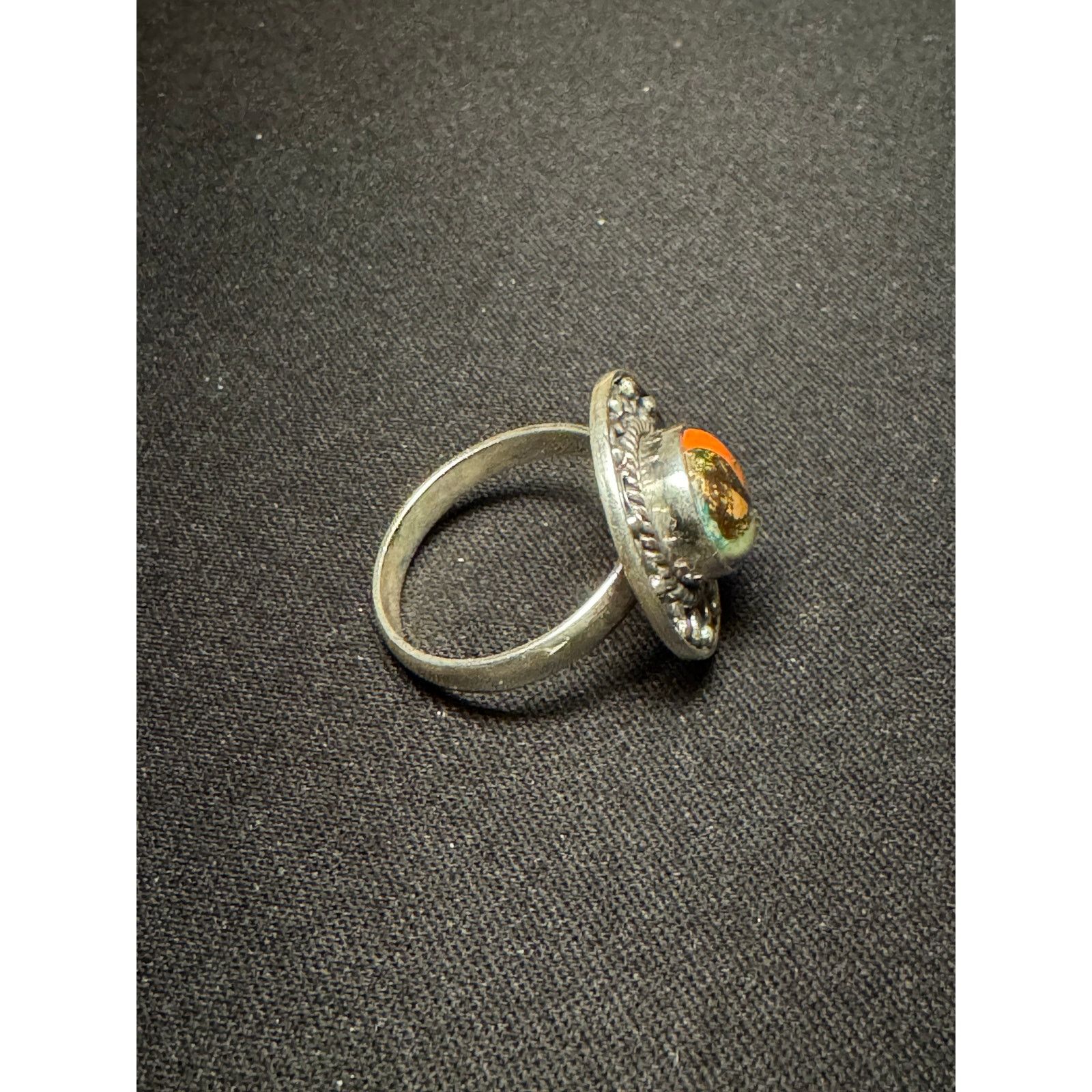 Other 925 Sterling Silver Spiny Oyster Ornate Boarder Ring Size 8 Size ONE SIZE - 3 Thumbnail