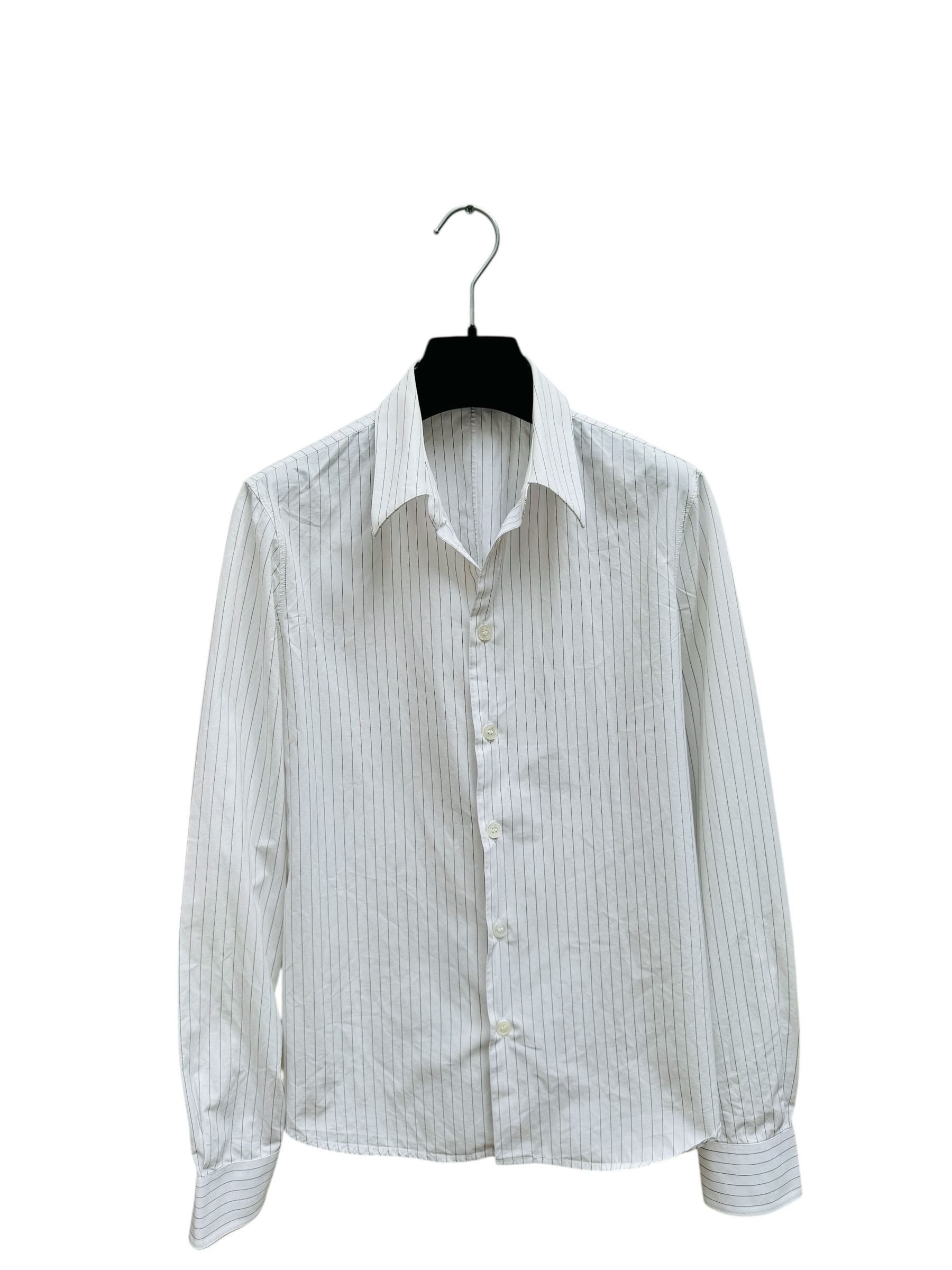 Vintage White & Grey Pinstripe Shirt