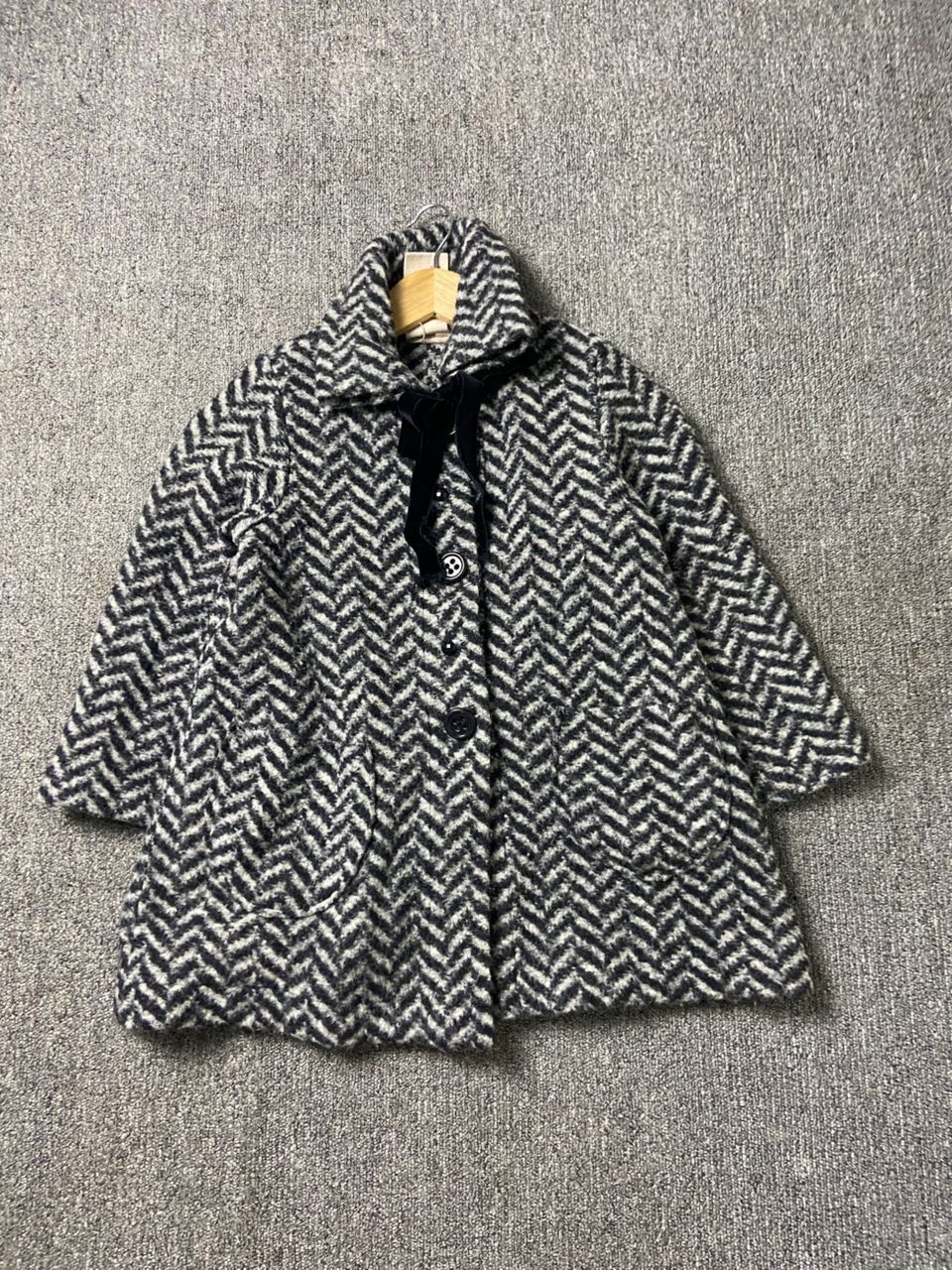 Japanese Brand 0+0 Japanese Brand Black & White Tweed Jacket (191) Size XXS / US 00 / IT 34 - 1 Thumbnail