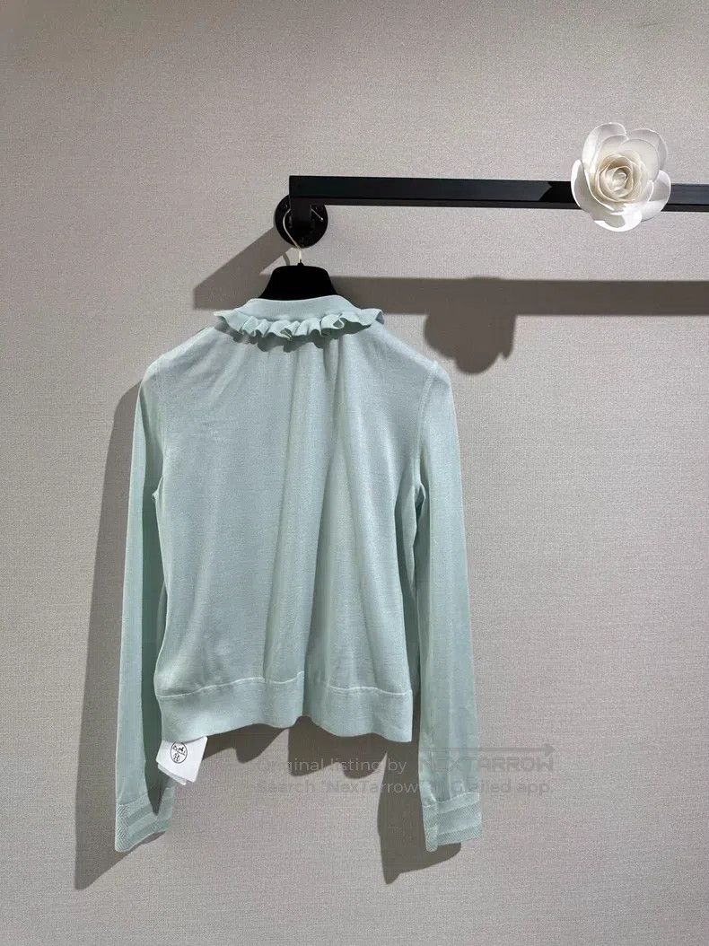 Hermes Hermes 2025 Autumn/Winter Women's Cashmere and Silk Blend Size XS / US 0-2 / IT 36-38 - 3 Thumbnail