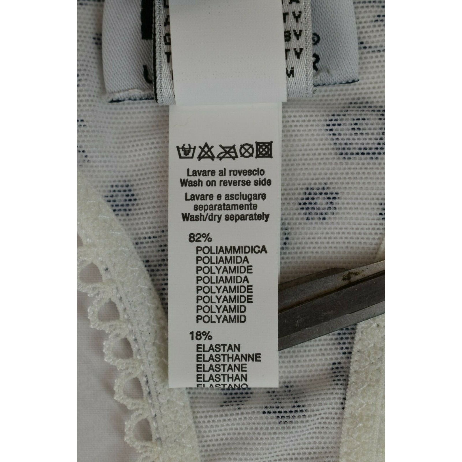Dolce & Gabbana DOLCE GABBANA WHITE PAISLEY BOW LOGO THONG UNDERWEAR XS Size ONE SIZE - 8 Thumbnail