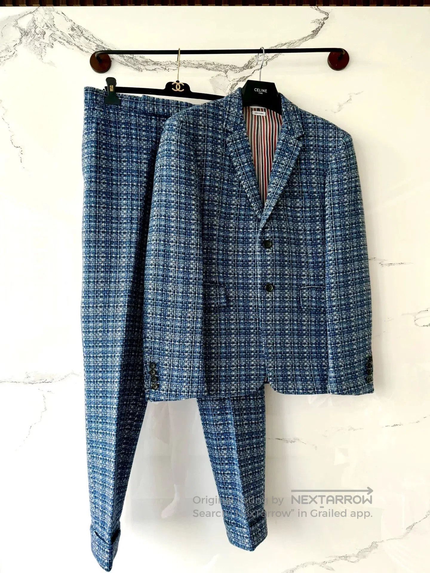 Thom Browne Thom Browne Blue Wool Suit Set. Size US S / EU 44-46 / 1 - 1 Thumbnail