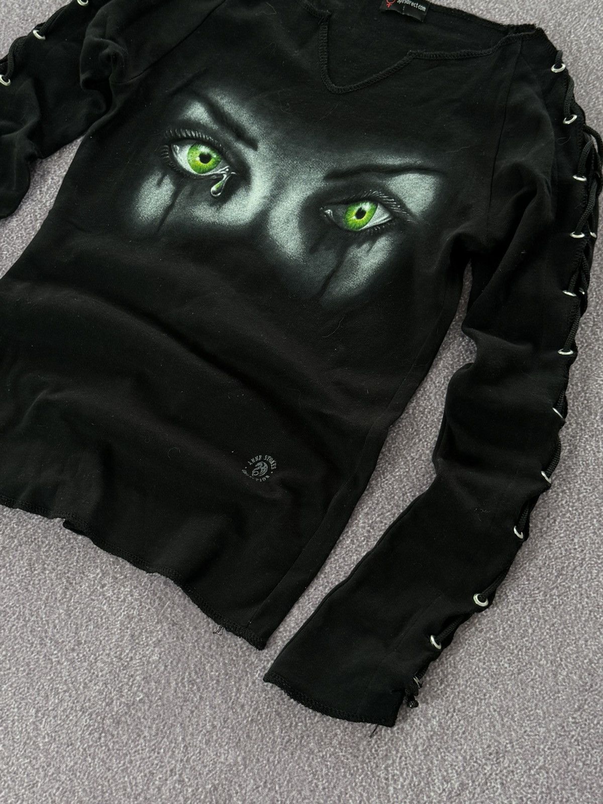 Japanese Brand Y2K Eyes Print 00s Goth Vibe Long Sleeve T-Shirt Size S / US 4 / IT 40 - 7 Thumbnail