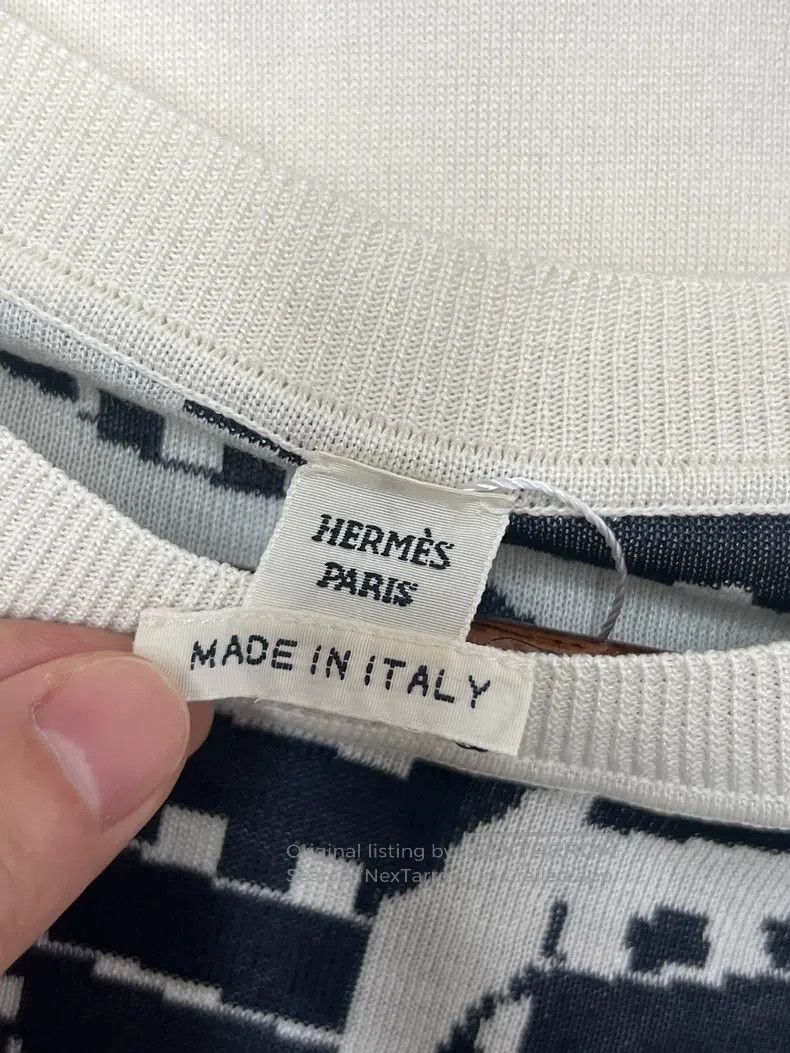 Hermes Hermes Colorblocked Knit Top Size XS / US 0-2 / IT 36-38 - 4 Thumbnail