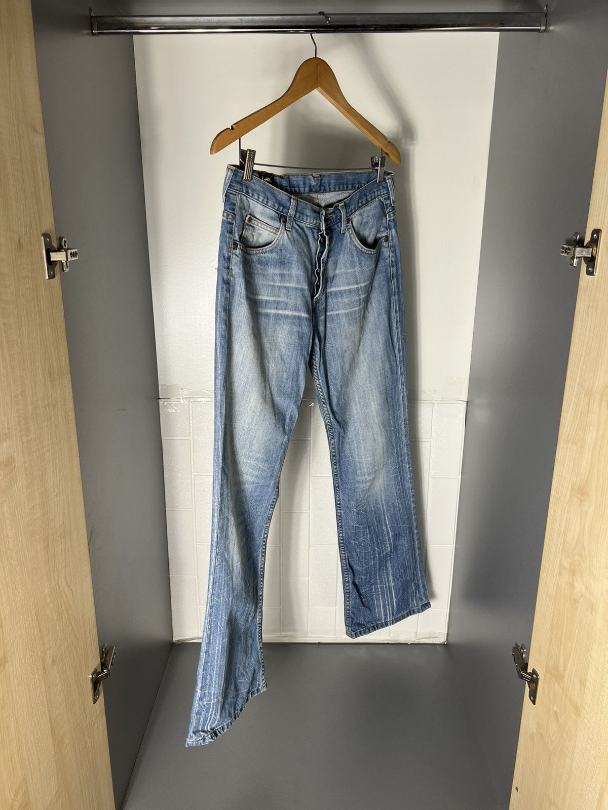 Lee VINTAGE LEE PREMIUM QUALITY BAGGY JEANS DENIM RETRO Y2K 90s Size US 32 / EU 48 - 5 Thumbnail