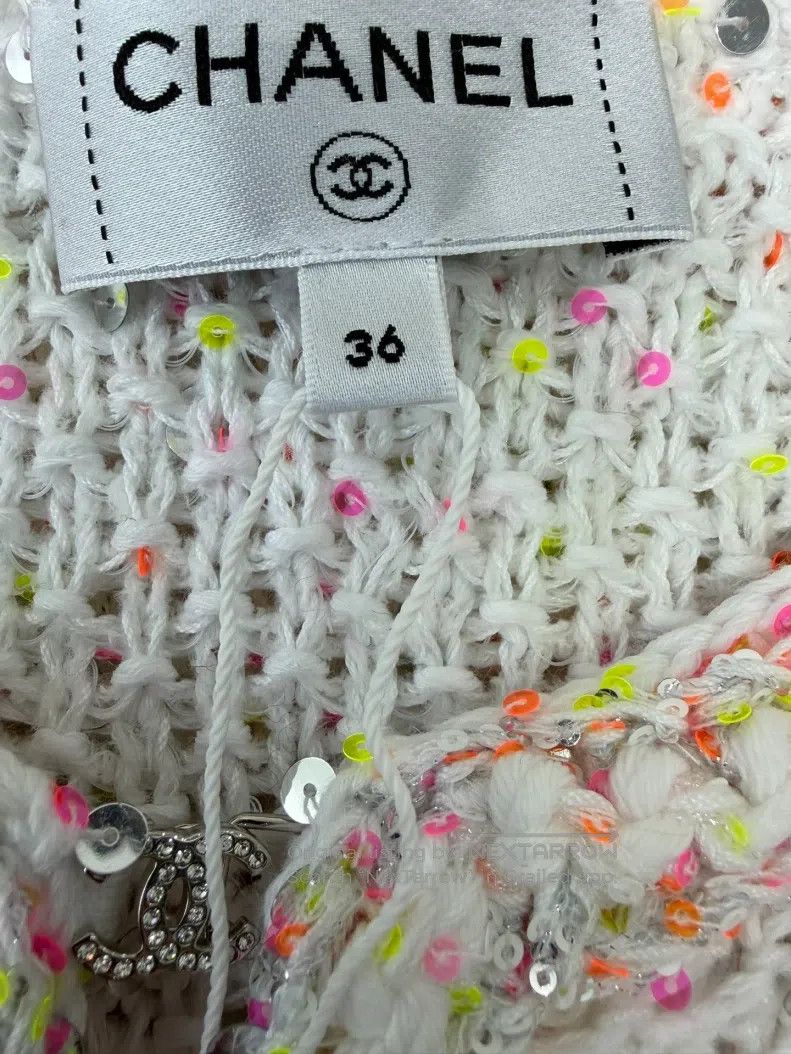 Chanel Chanel Colourful sequin diamond button cardigan coat Size XS / US 0-2 / IT 36-38 - 4 Thumbnail