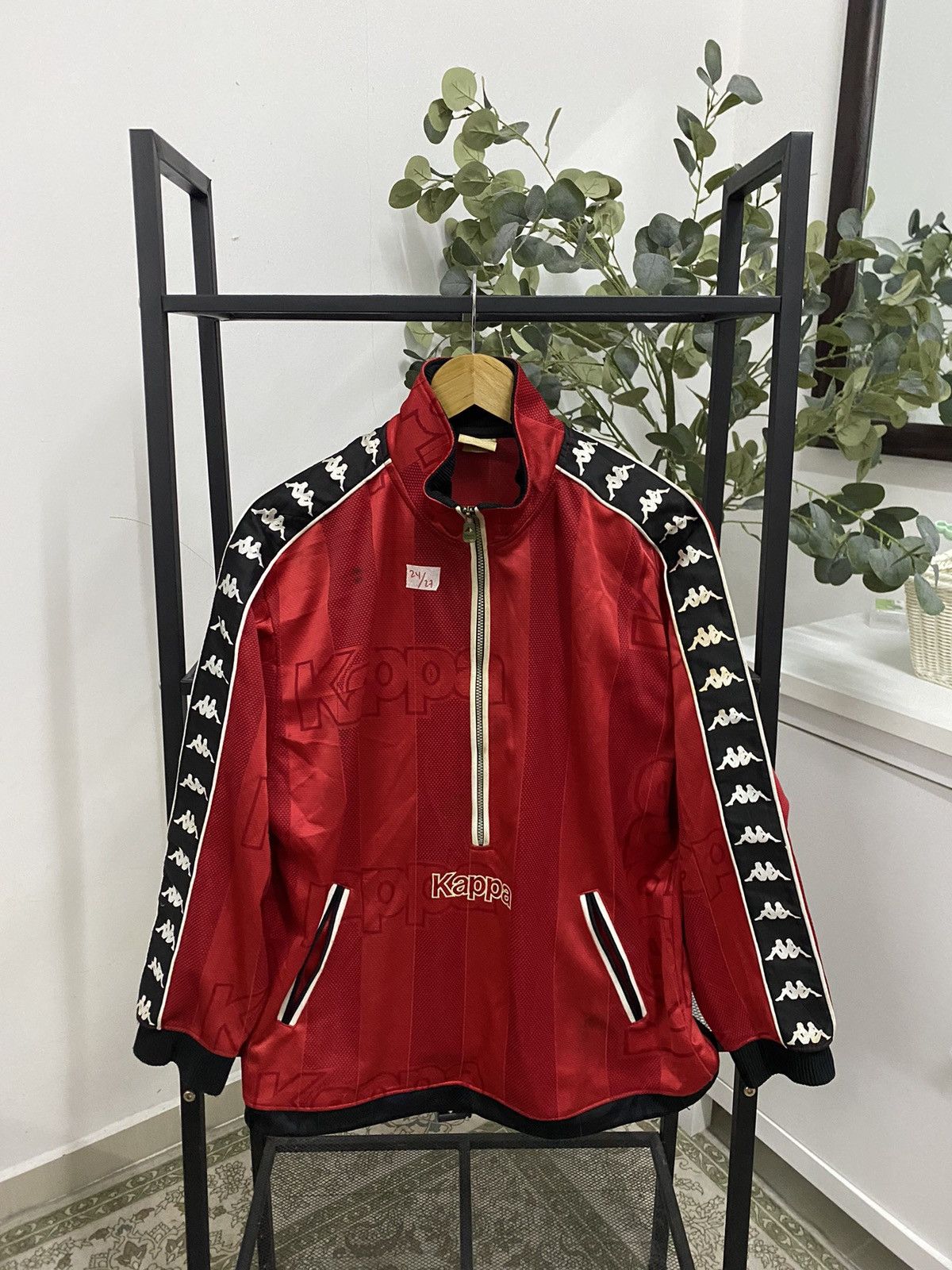 Japanese Brand × Kappa × Vintage Halfzipper Vintage Kappa Side Tape Size US XXL / EU 58 / 5 - 1 Thumbnail
