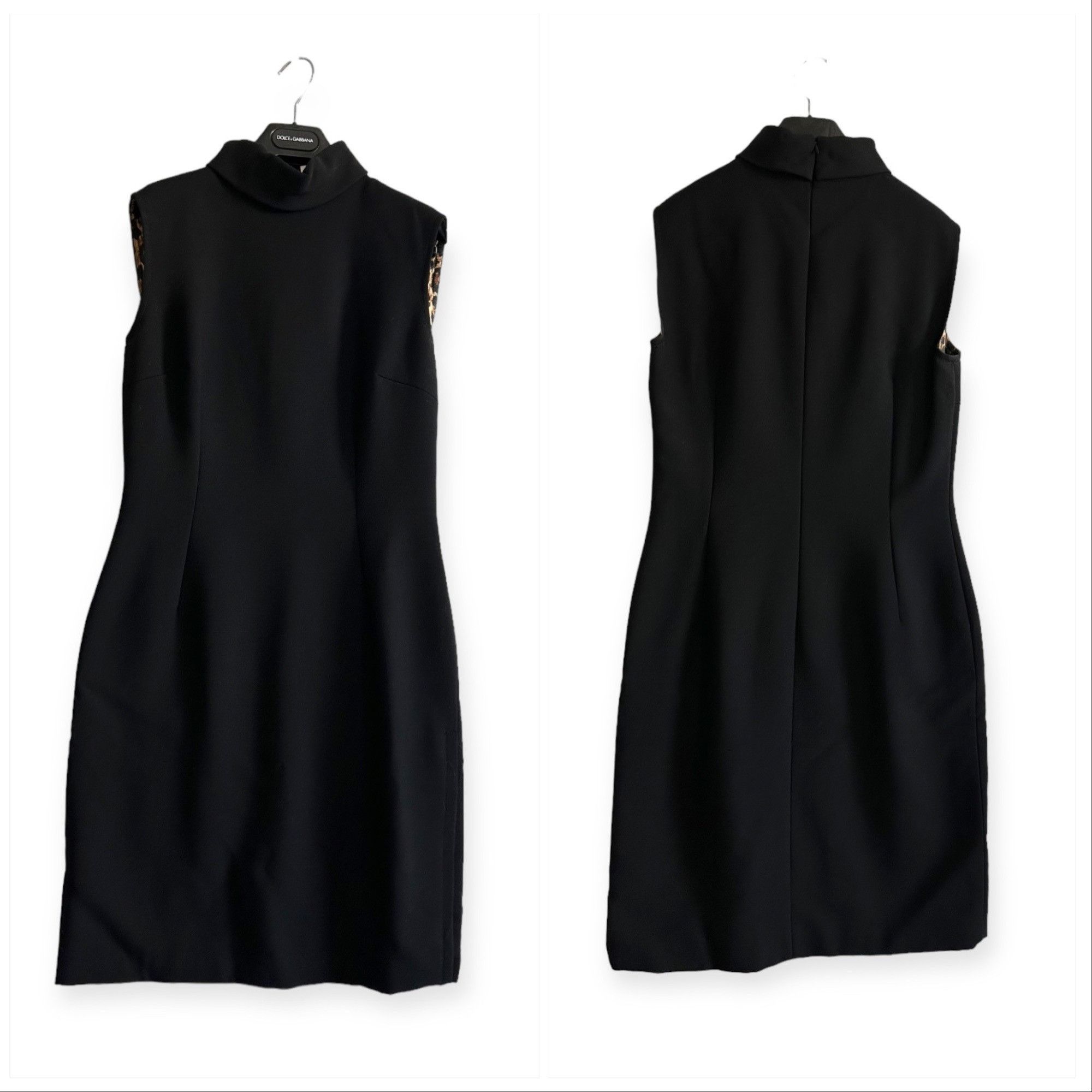 Dolce & Gabbana Dolce & Gabbana Wool Sheath Dress Leopard Lining IT 46 Size L / US 10 / IT 46 - 16 Thumbnail
