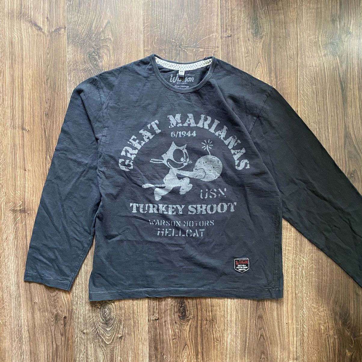 Vintage Warson Motors Long Sleeve T-Shirt Size US M / EU 48-50 / 2 - 2 Thumbnail