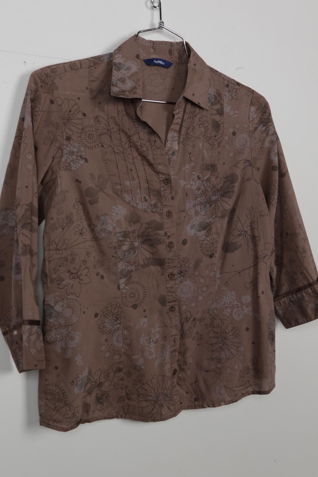 Coldwater Creek 00's Reitmans Floral Long Sleeve Button-Up Size L / US 10 / IT 46 - 3 Thumbnail