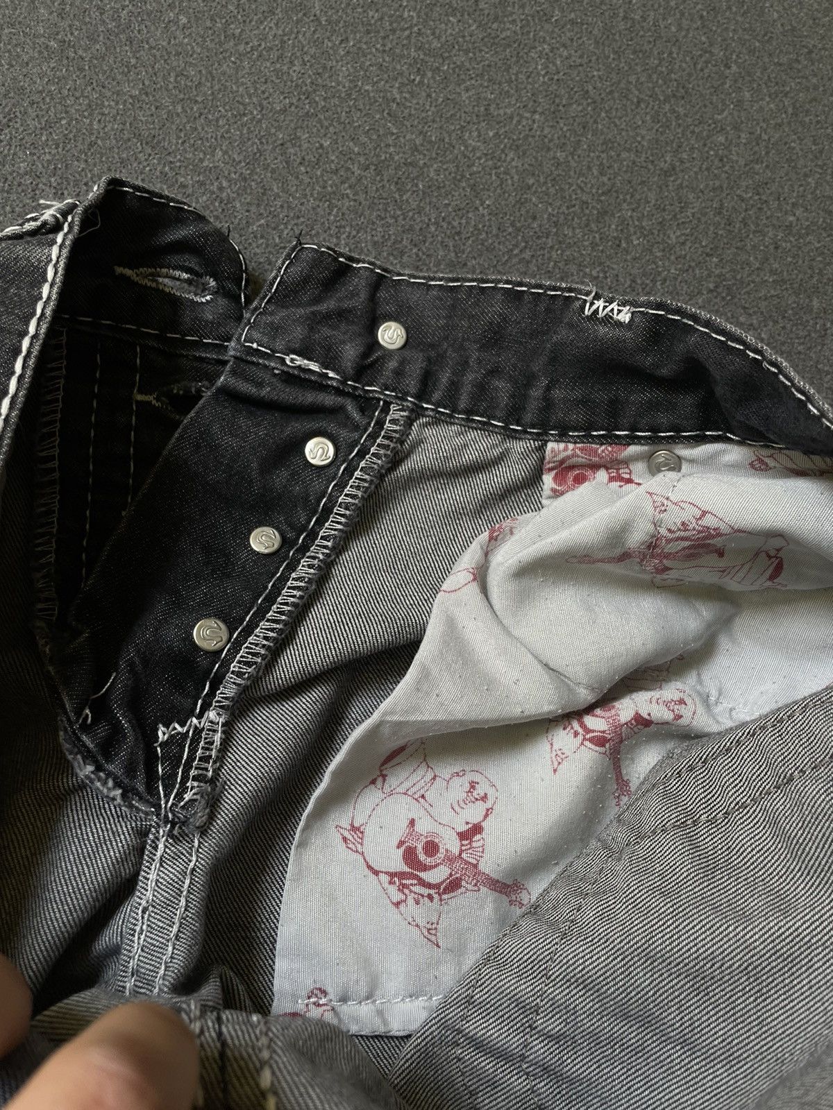 True Religion × Vintage Rare crazy y2k black True Religion Luke XXX jeans pants Size US 34 / EU 50 - 11 Thumbnail