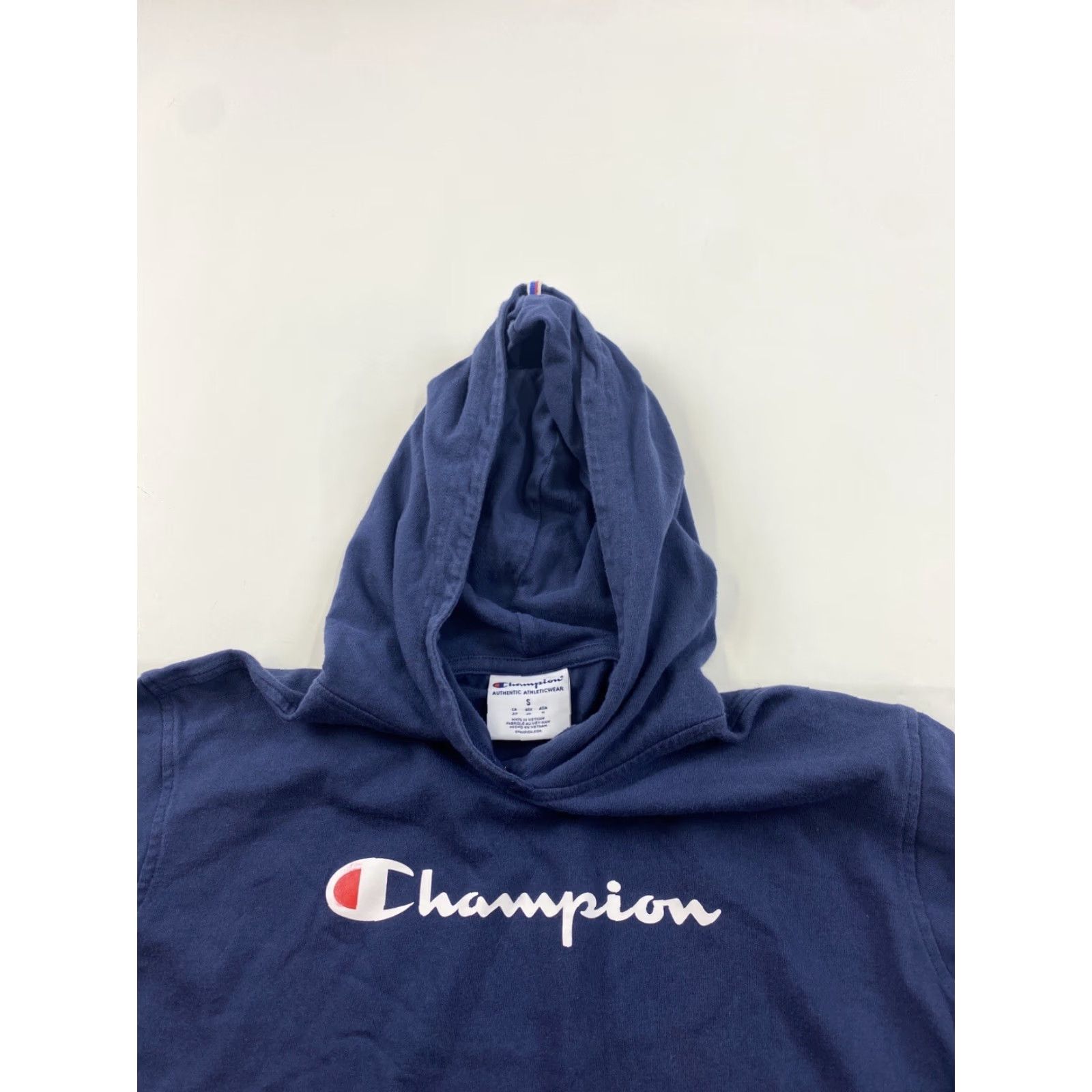 Champion Champion Sweatshirt Womens Small Blue Spellout Logo Pullover Activewear Size S / US 4 / IT 40 - 2 Thumbnail