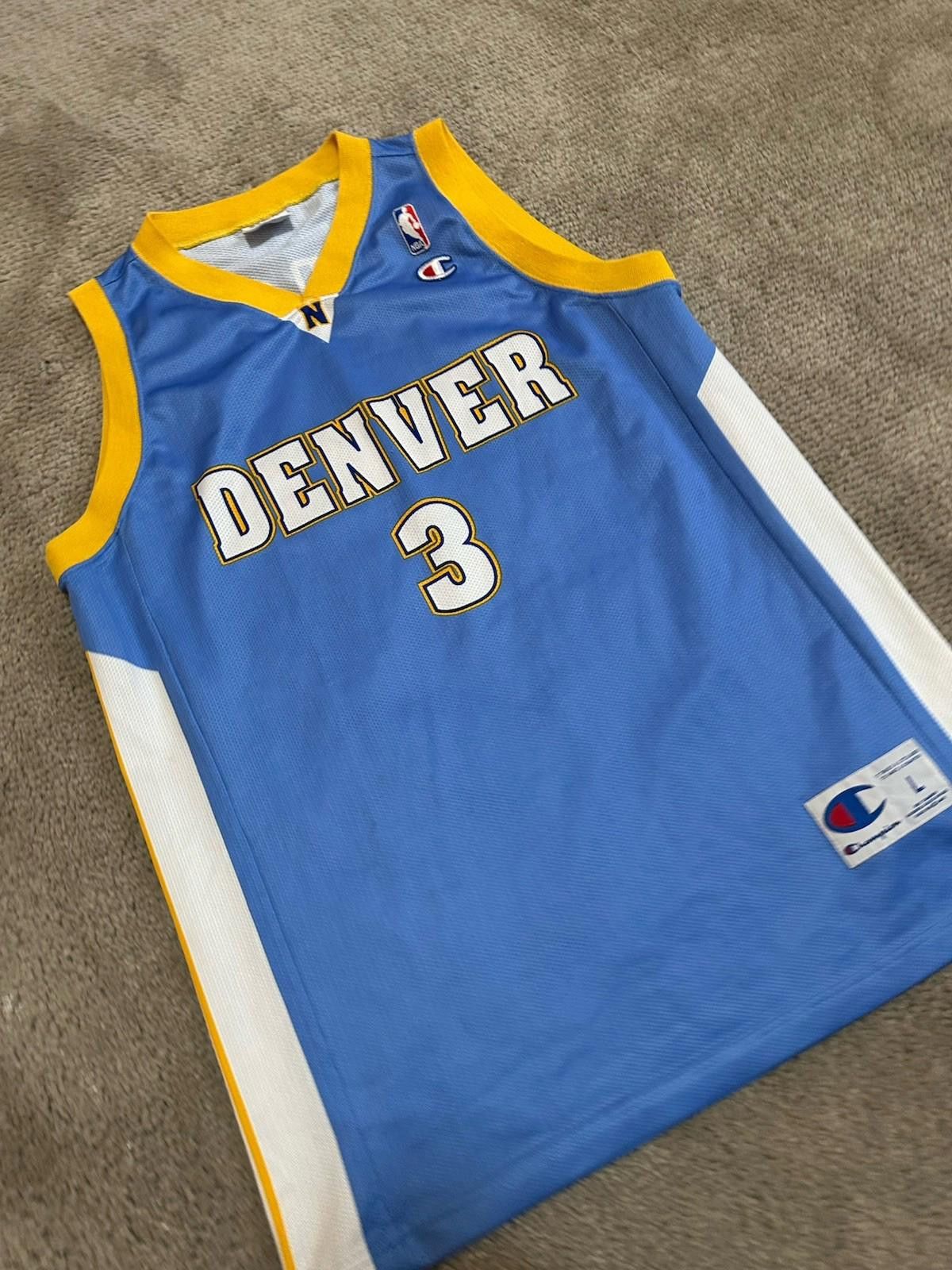 Champion Denver Nuggets #3 Allen Iverson Champion basketball jersey Size US L / EU 52-54 / 3 - 3 Thumbnail